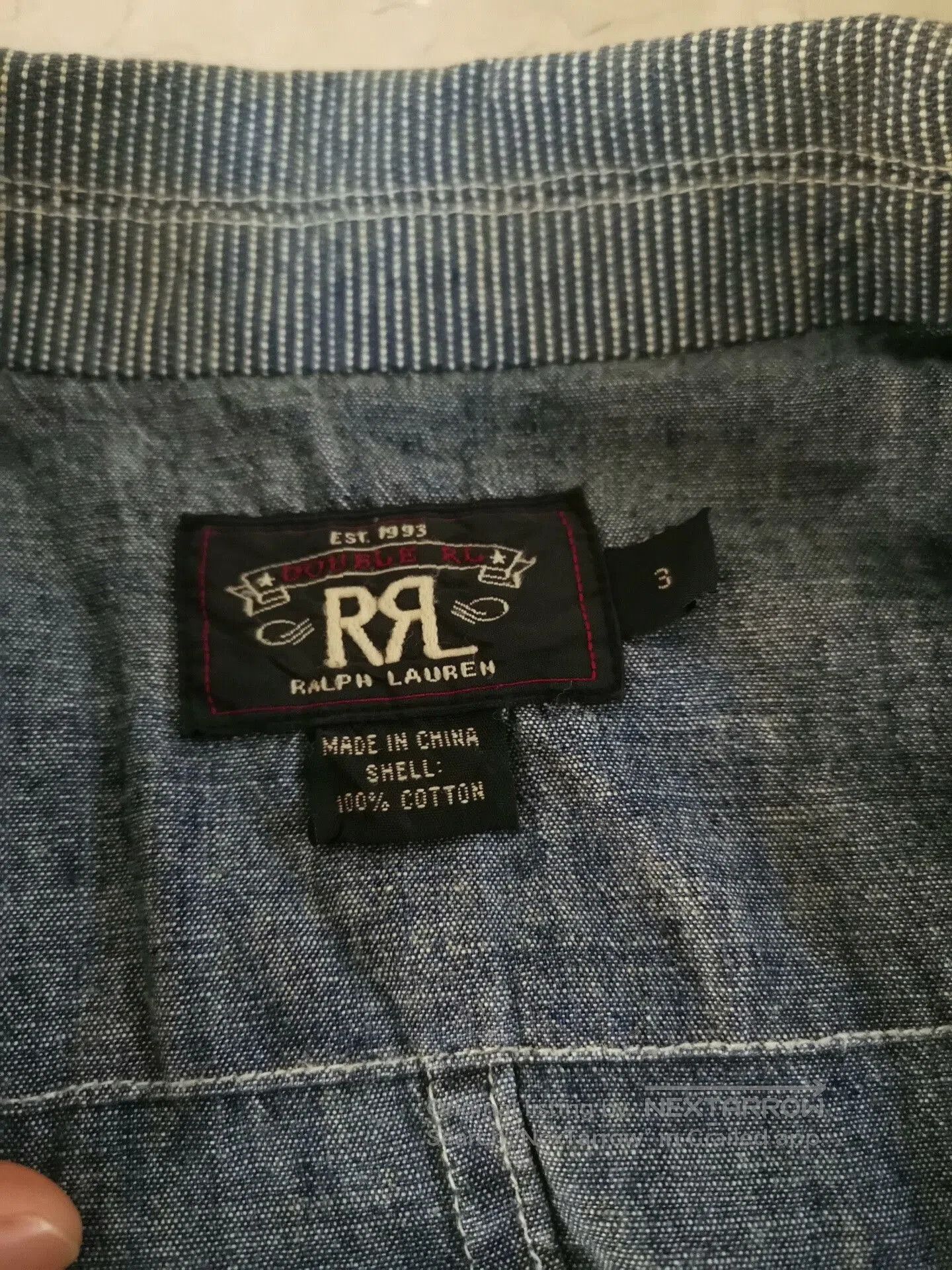 RRL Ralph Lauren RRL Double RL Indigo Dyed Vest. Size US S / EU 44-46 / 1 - 4 Thumbnail