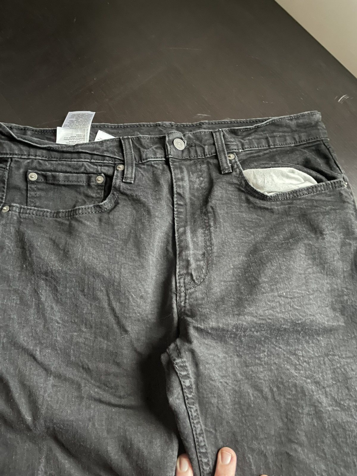 Levi's × Levi's Vintage Clothing × Vintage Levi’s Slim Fit 502 Denim Pants Y2K Casual Modern Black Drip Size US 34 / EU 50 - 3 Thumbnail