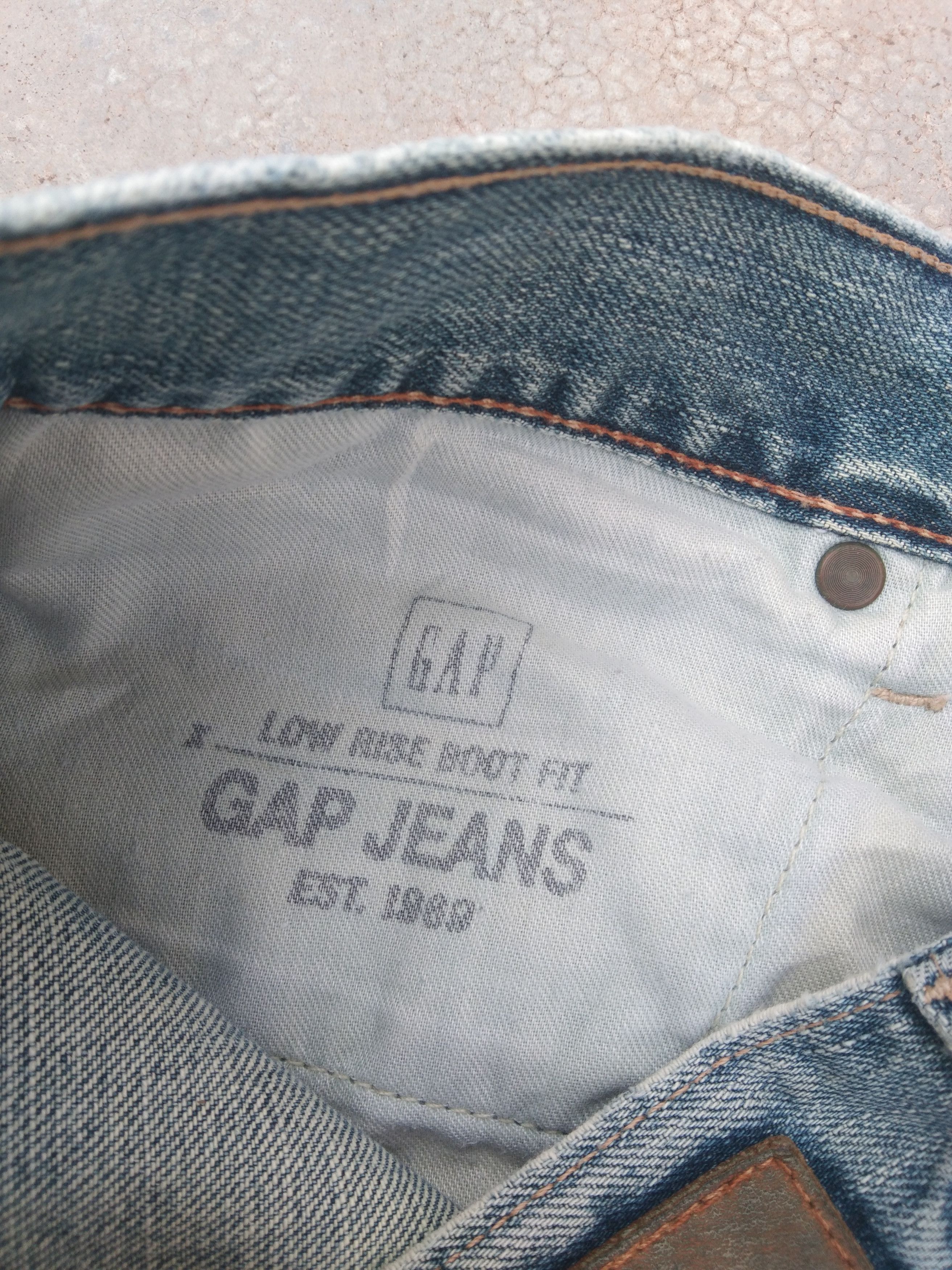 Japanese Brand Vintage Gap Boot Cut Faded Blue Flared Jeans 32x30 Size US 32 / EU 48 - 7 Thumbnail