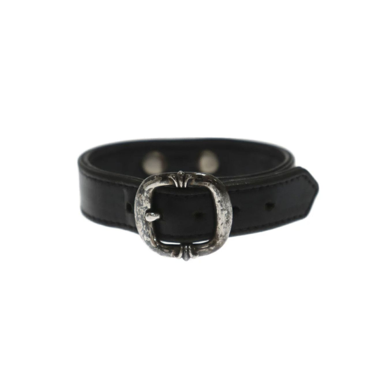Chrome Hearts CHROME HEARTS GUNSLINGER CROSS LEATHER BRACELET Size ONE SIZE - 1 Thumbnail