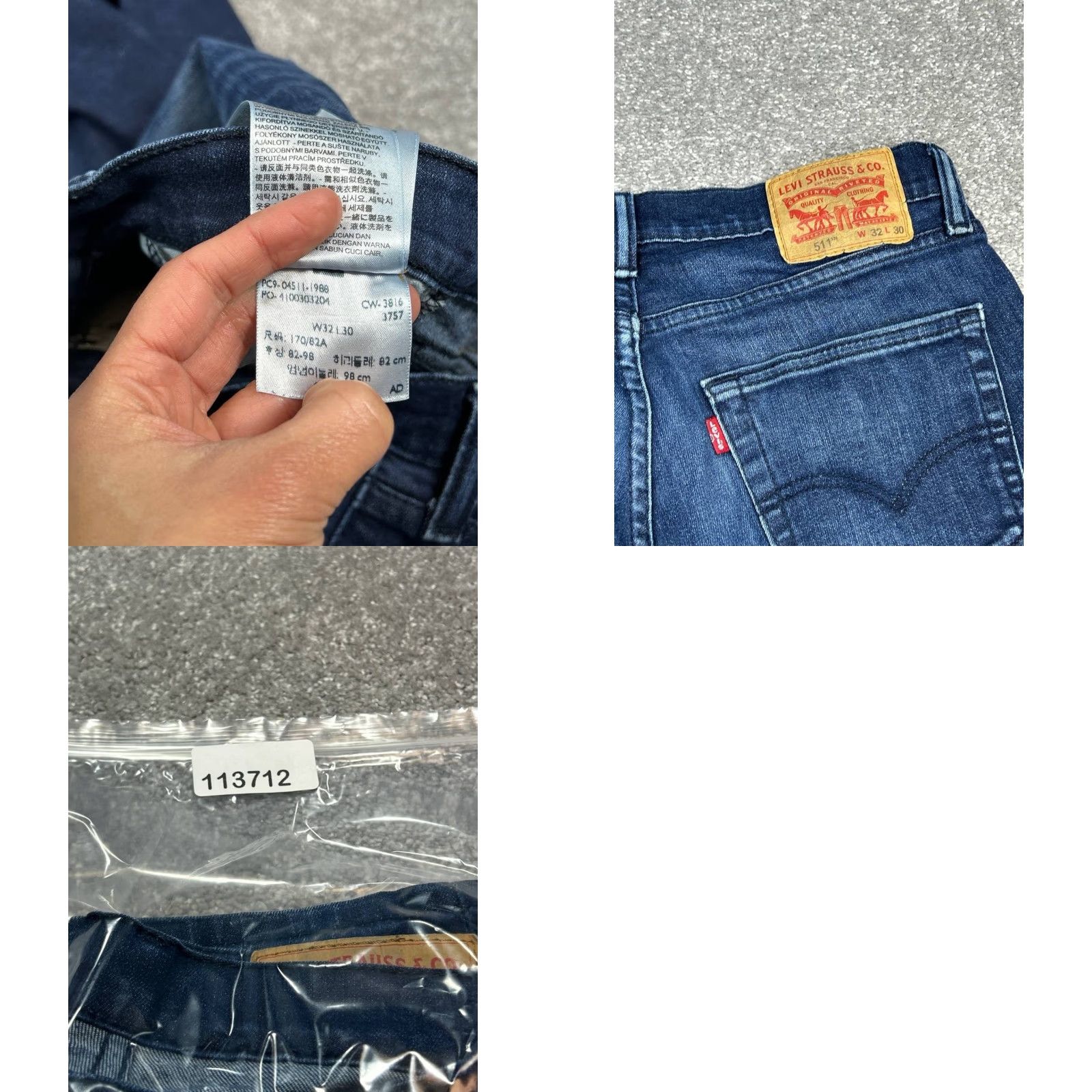 Levi's Levis 511 Jeans Mens Slim Skinny Low Rise Button Zipper 32 Blue Cotton Stretch Denim 29 Inseam Regular Size Type Jeans City Preppy Size US 32 / EU 48 - 8 Thumbnail