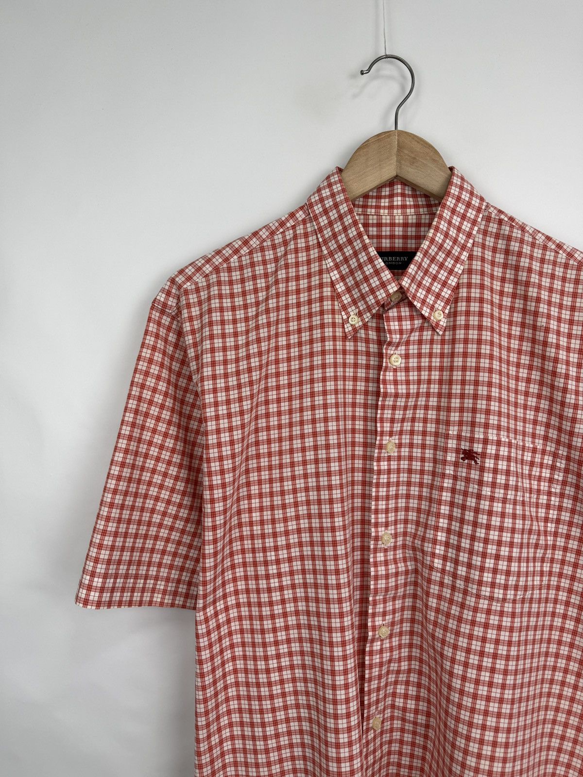 Burberry 🇬🇧 Vintage 90s Burberry London Shirt Rare Retro Hype Y2K Size US L / EU 52-54 / 3 - 2 Thumbnail