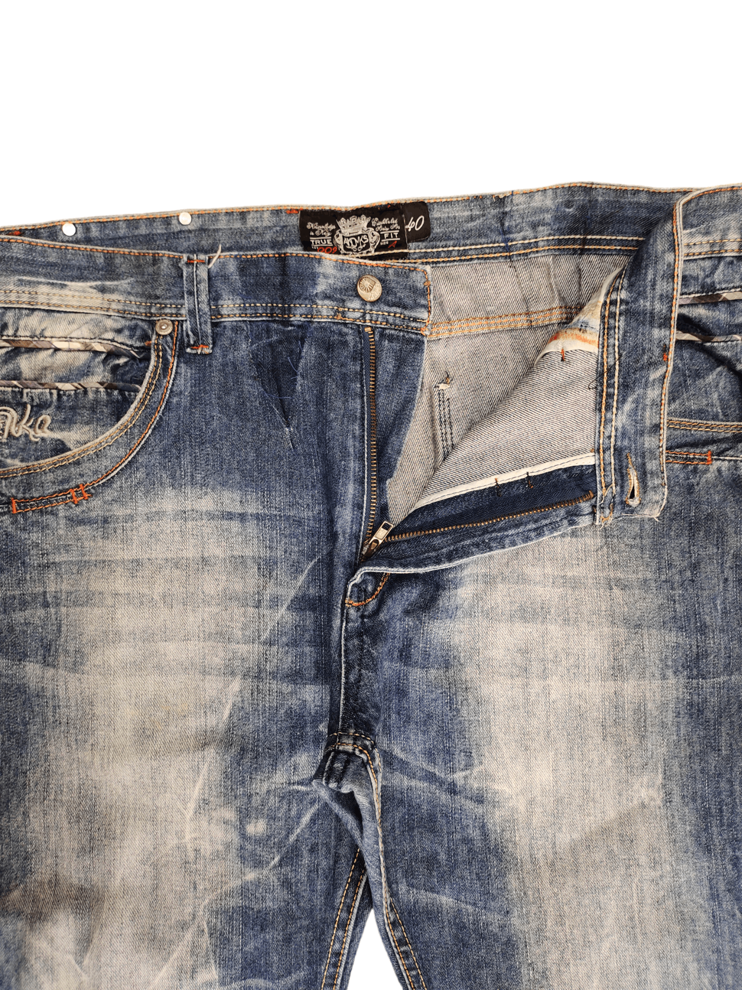 Akademiks Baggy Jeans Akademiks Lot 009 Denim Wide Loose Leg Jnco Size US 40 / EU 56 - 11 Thumbnail