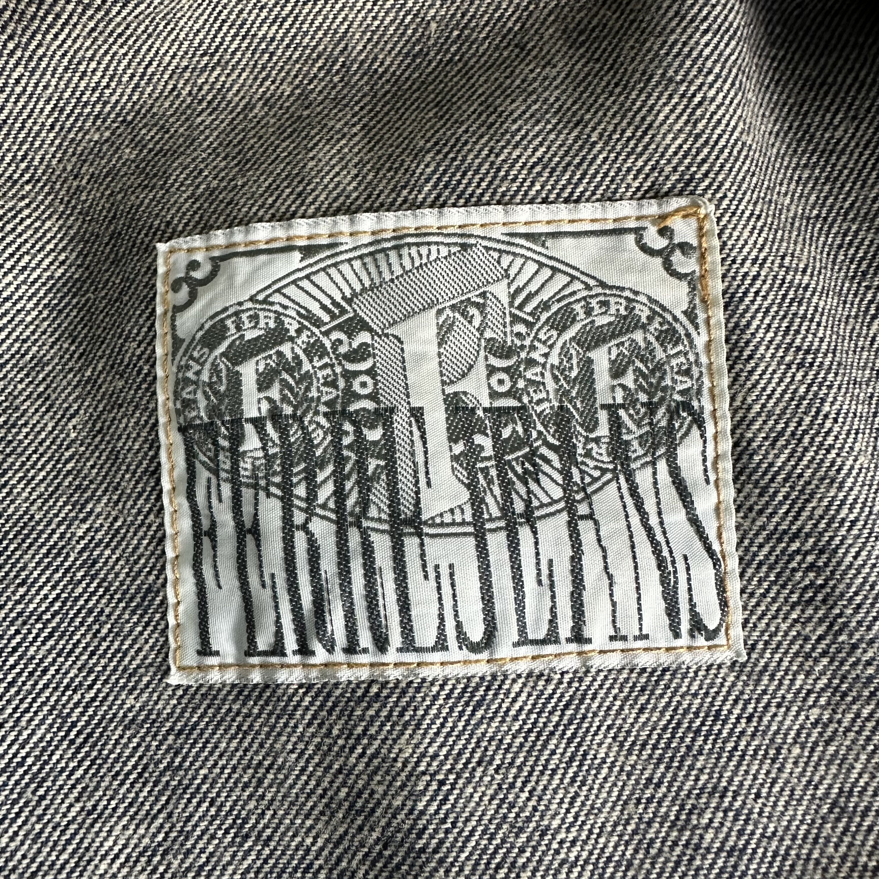 Gianfranco Ferre 🔥RARE🔥Vintage Gianfranco Ferre Double Collar Denim Jacket Size US L / EU 52-54 / 3 - 11 Thumbnail