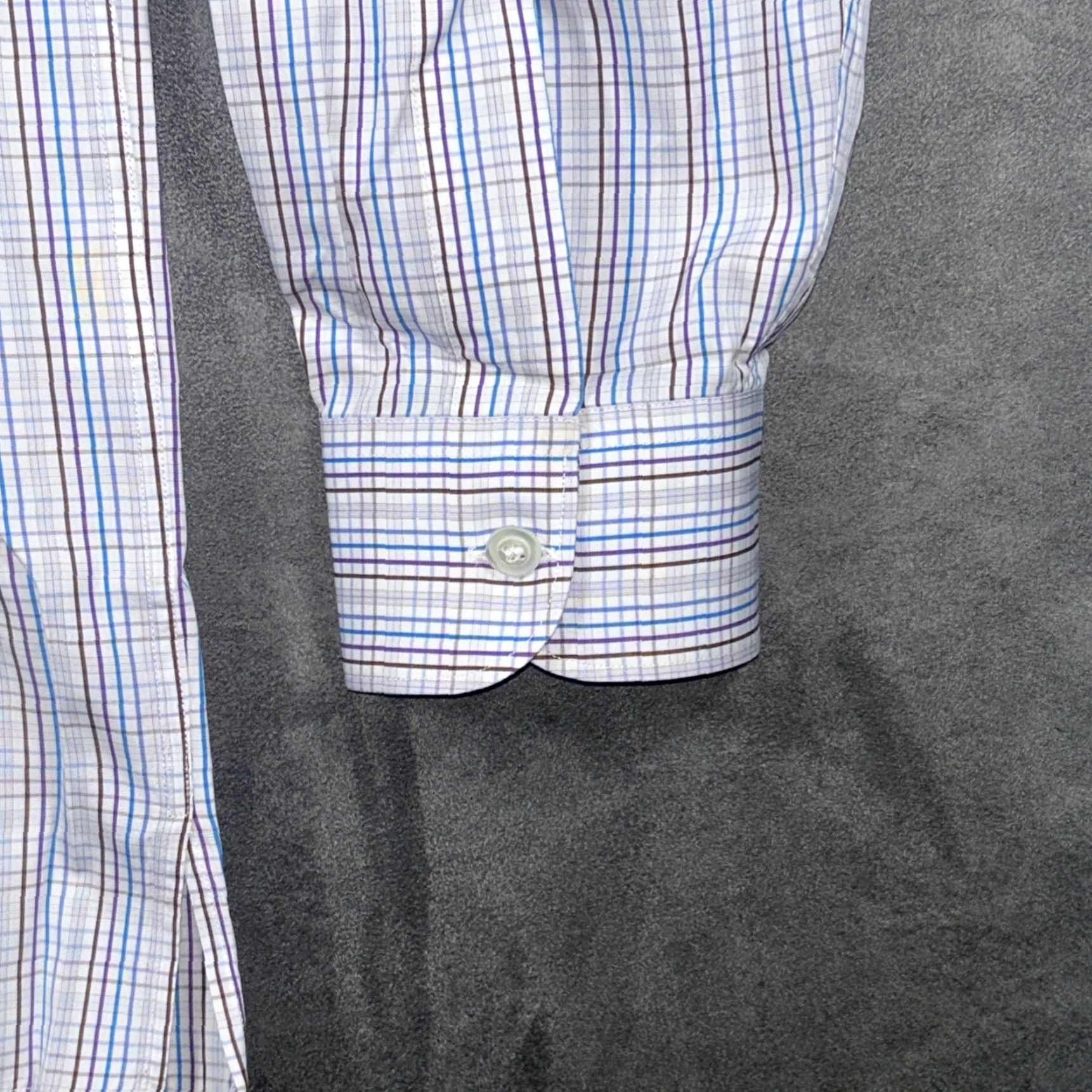 Ermenegildo Zegna Ermenegildo Zegna Shirt XL Button-Up Long Sleeve Collared Multicolor Check Casual Men Size US XL / EU 56 / 4 - 4 Thumbnail