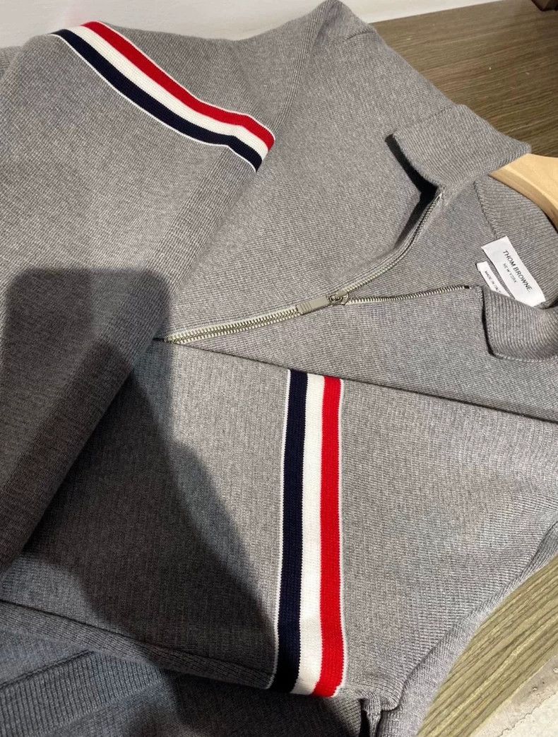 Thom Browne Thom Browne Double bar zipper sweater Size US S / EU 44-46 / 1 - 7 Thumbnail