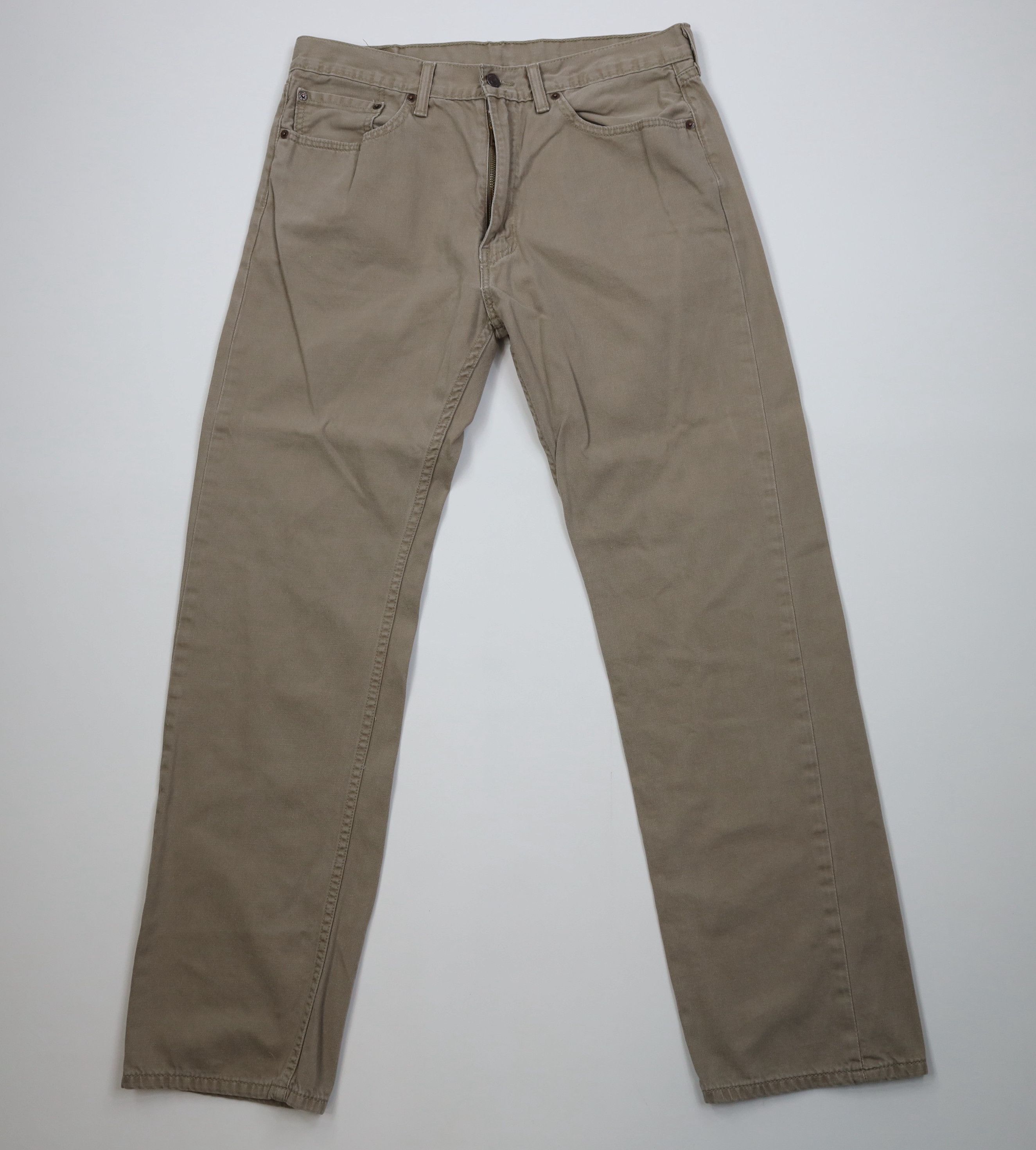 Levi's Vintage Y2K Levis 505 Regular Straight Leg Denim Jeans Beige Size US 36 / EU 52 - 1 Thumbnail