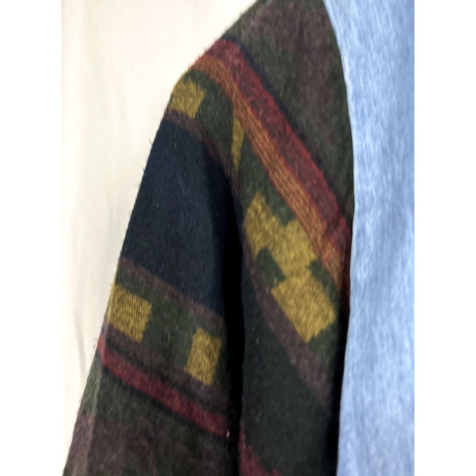 Vintage One Way Vintage Chambray Button-Up Aztec Southwest Accent Shirt Mens L Blue / Aztec Chambray Shirt Mens L Size US L / EU 52-54 / 3 - 6 Thumbnail