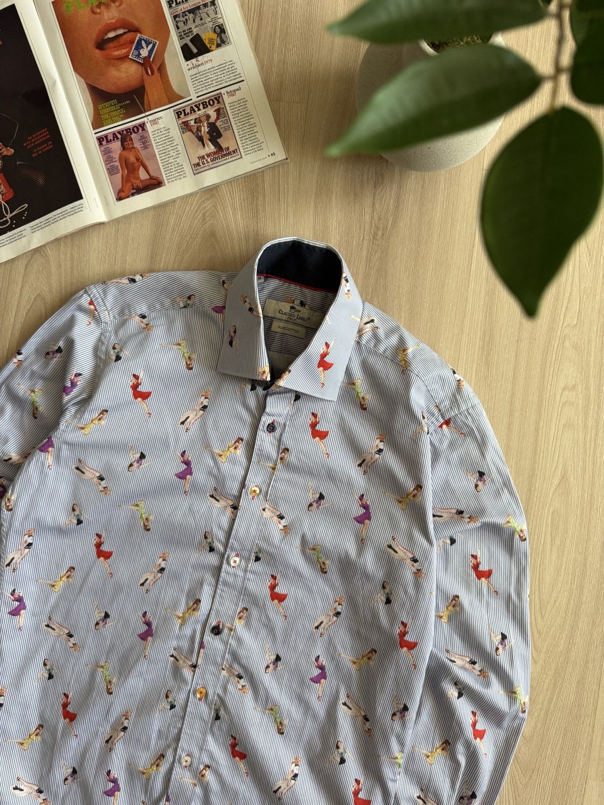Japanese Brand Vintage RARE Claudio Lugli Shirt 00s Size US M / EU 48-50 / 2 - 2 Thumbnail