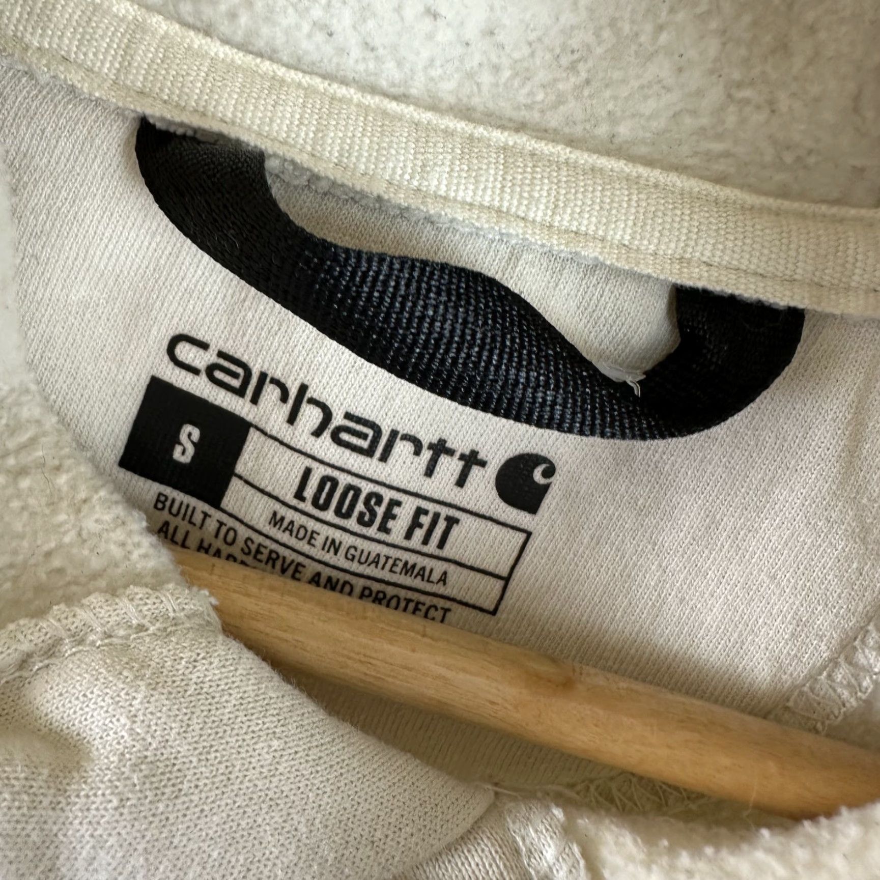 Carhartt Carhartt Gray K288 Men’s Size Small Hoodie Tan sleeve Logo Size US S / EU 44-46 / 1 - 3 Thumbnail