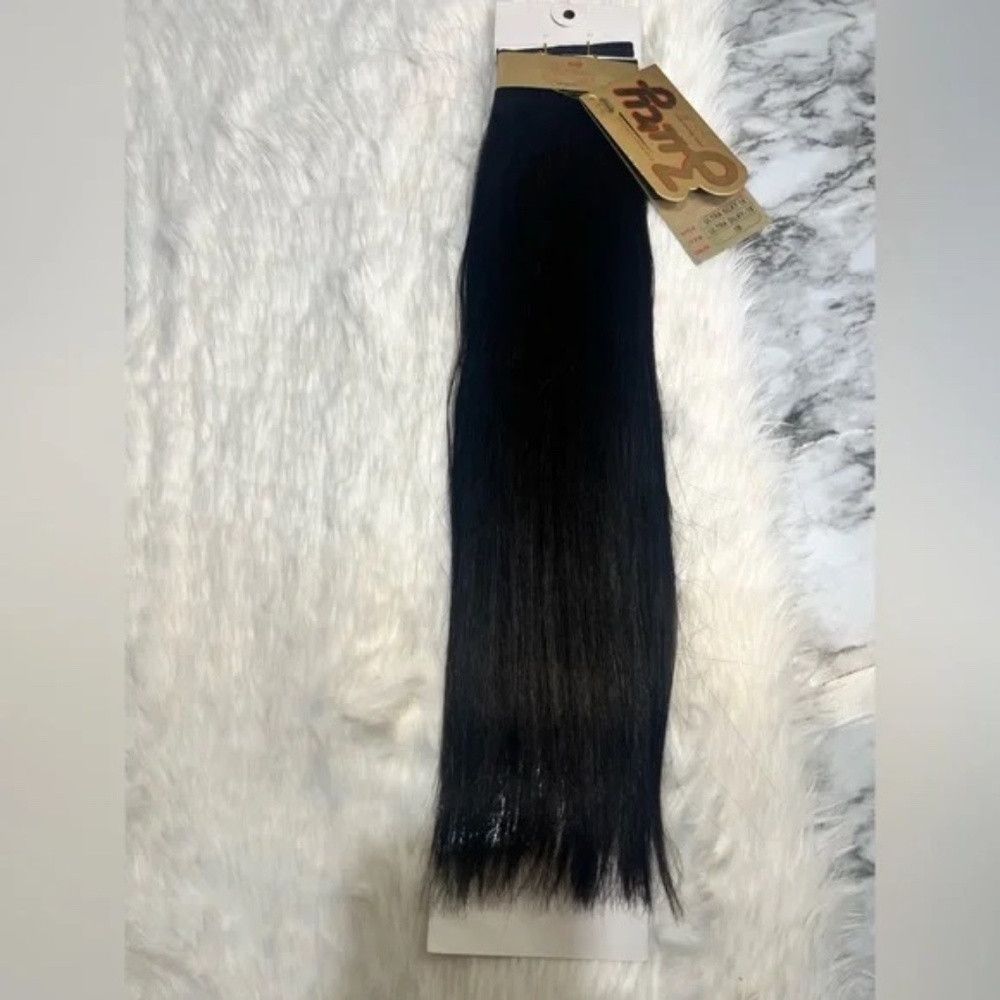 Other 18 Inches 100% Human hair Black Hair Extensions #1B Straigh Size ONE SIZE - 4 Thumbnail