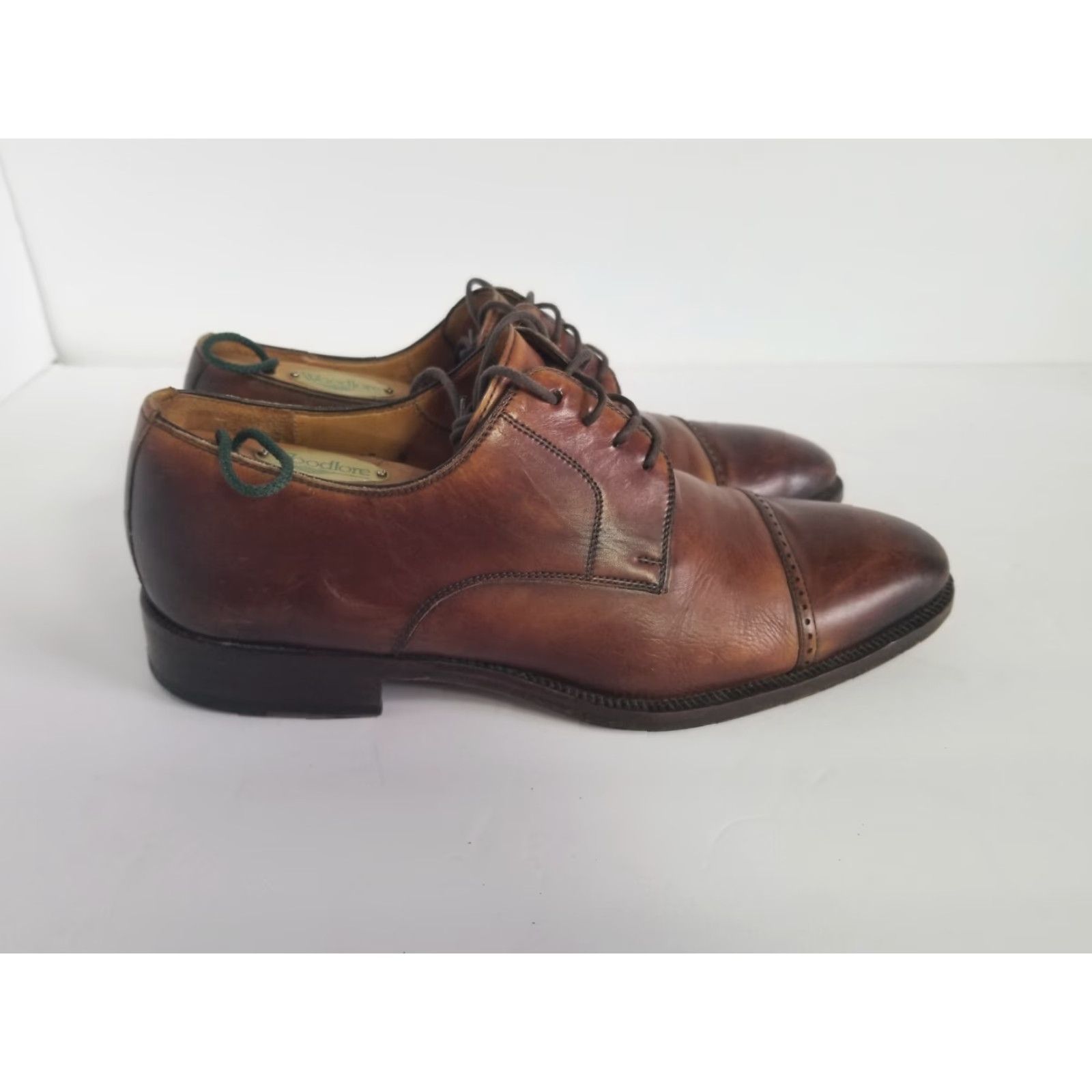 Magnanni Magnanni Oxford Dress Men's Size 9 Brown Leather Cap Toe Lace Up M Shoes Size ONE SIZE - 2 Thumbnail