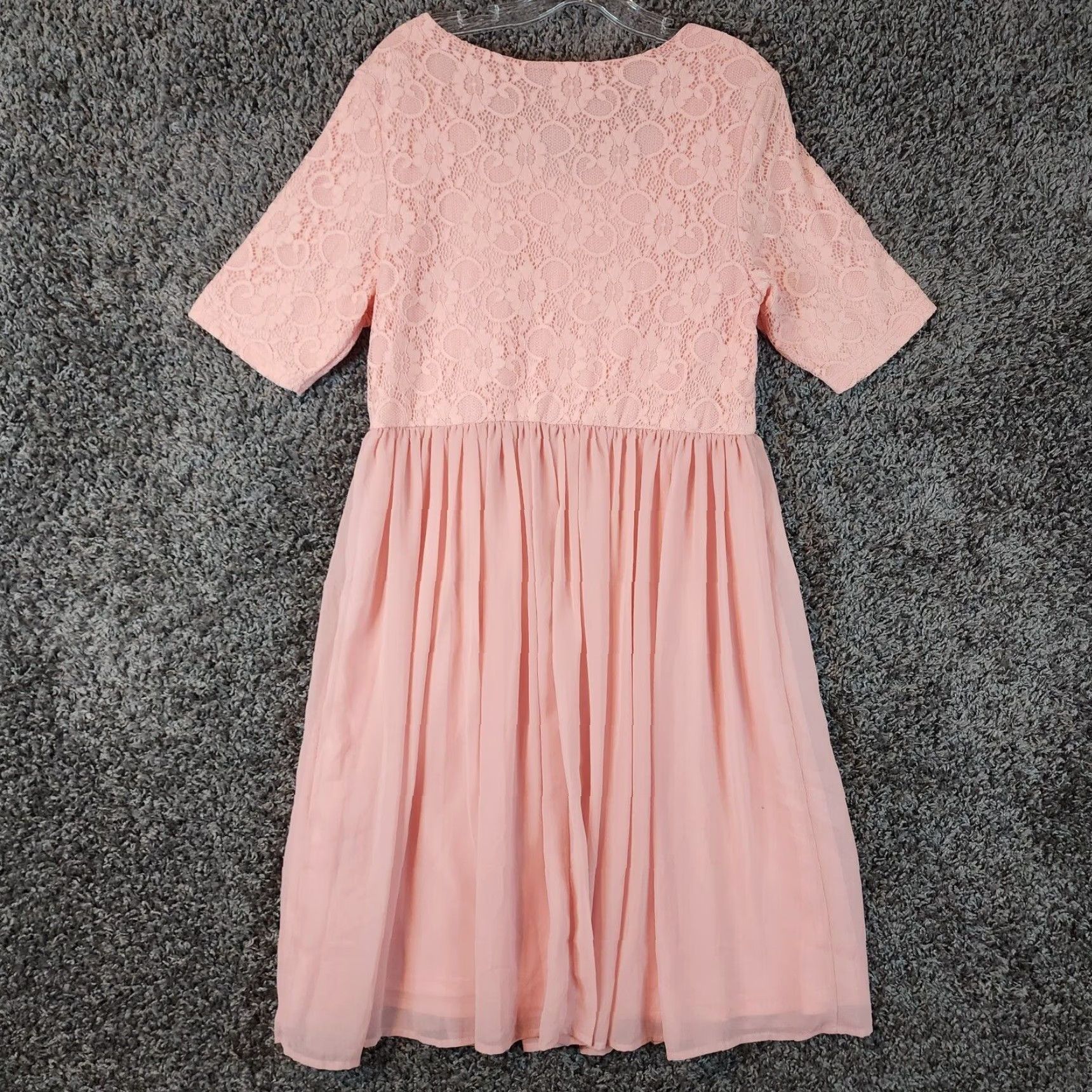 Pinko MIKAROSE Floral Dress Pink Short Sleeve Knee Length Women L Fit & Flare Floral Print - Womens size L Size 36" / US 14 / IT 50 - 5 Thumbnail