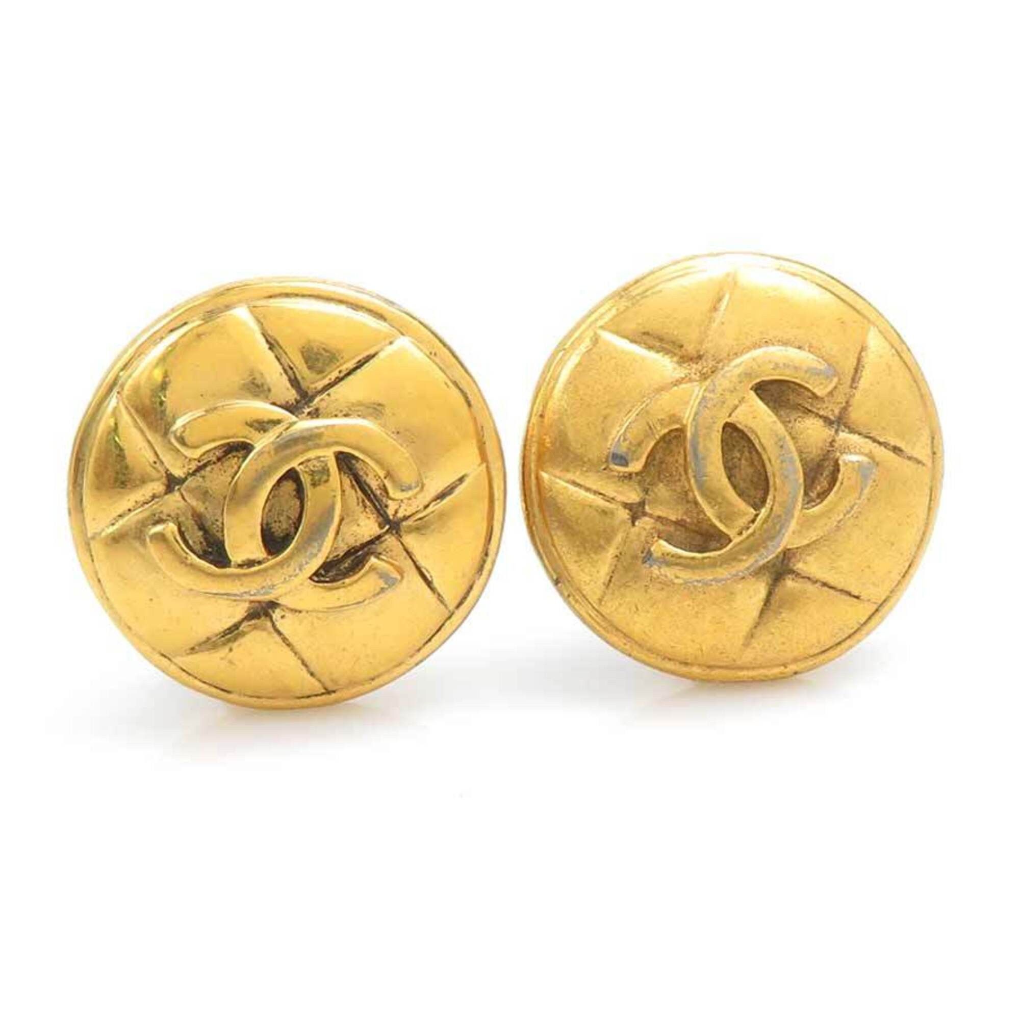 Chanel Chanel earrings, metal, gold, women's, h32120a Size ONE SIZE - 1 Thumbnail