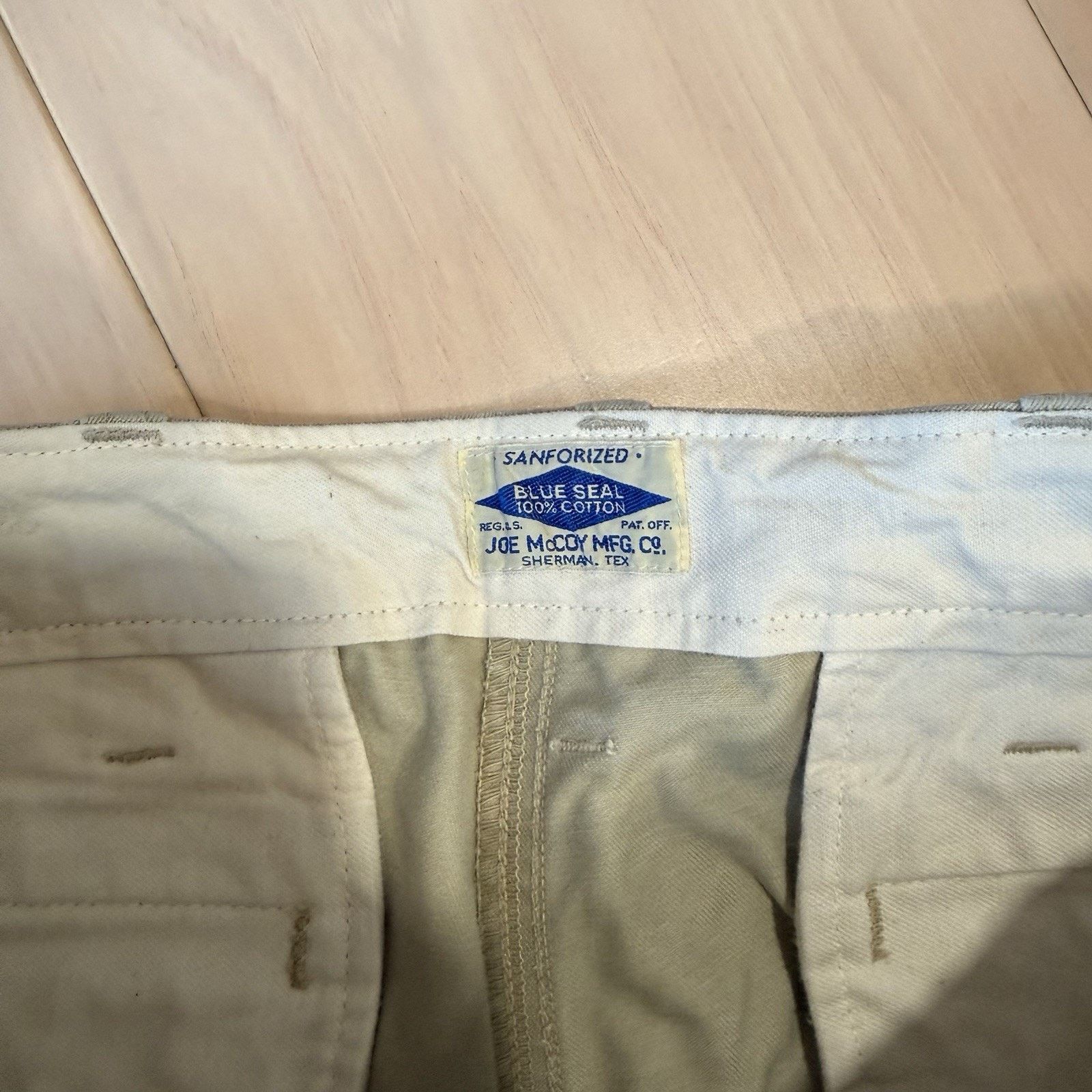 Tellason Joe McCoy Chino Pants Khaki Made in USA Military Minimalist Size US 27 - 5 Thumbnail