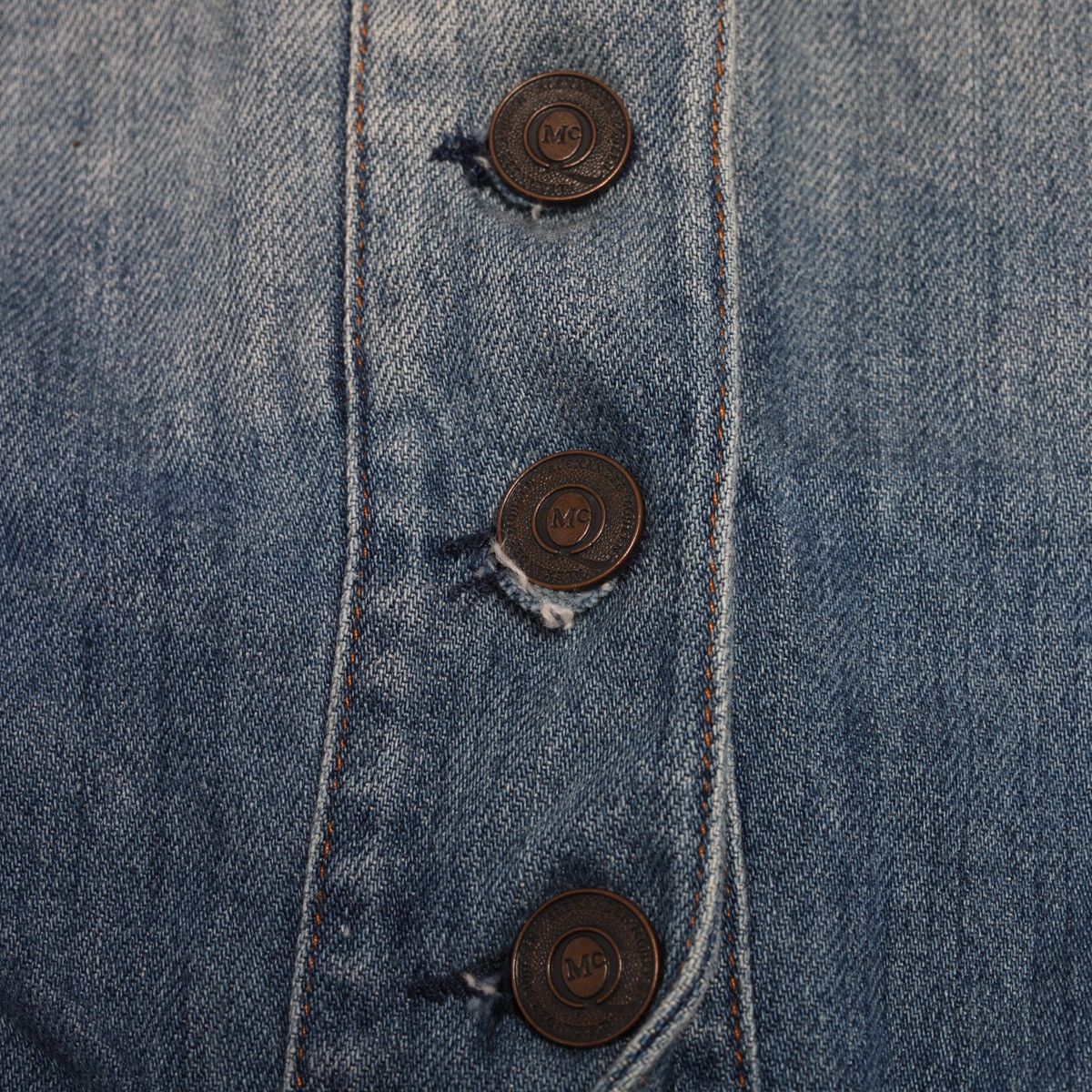 Alexander McQueen Alexander McQueen MCQ Denim Dress with Plaid Skirt Grunge Size S / US 4 / IT 40 - 13 Thumbnail