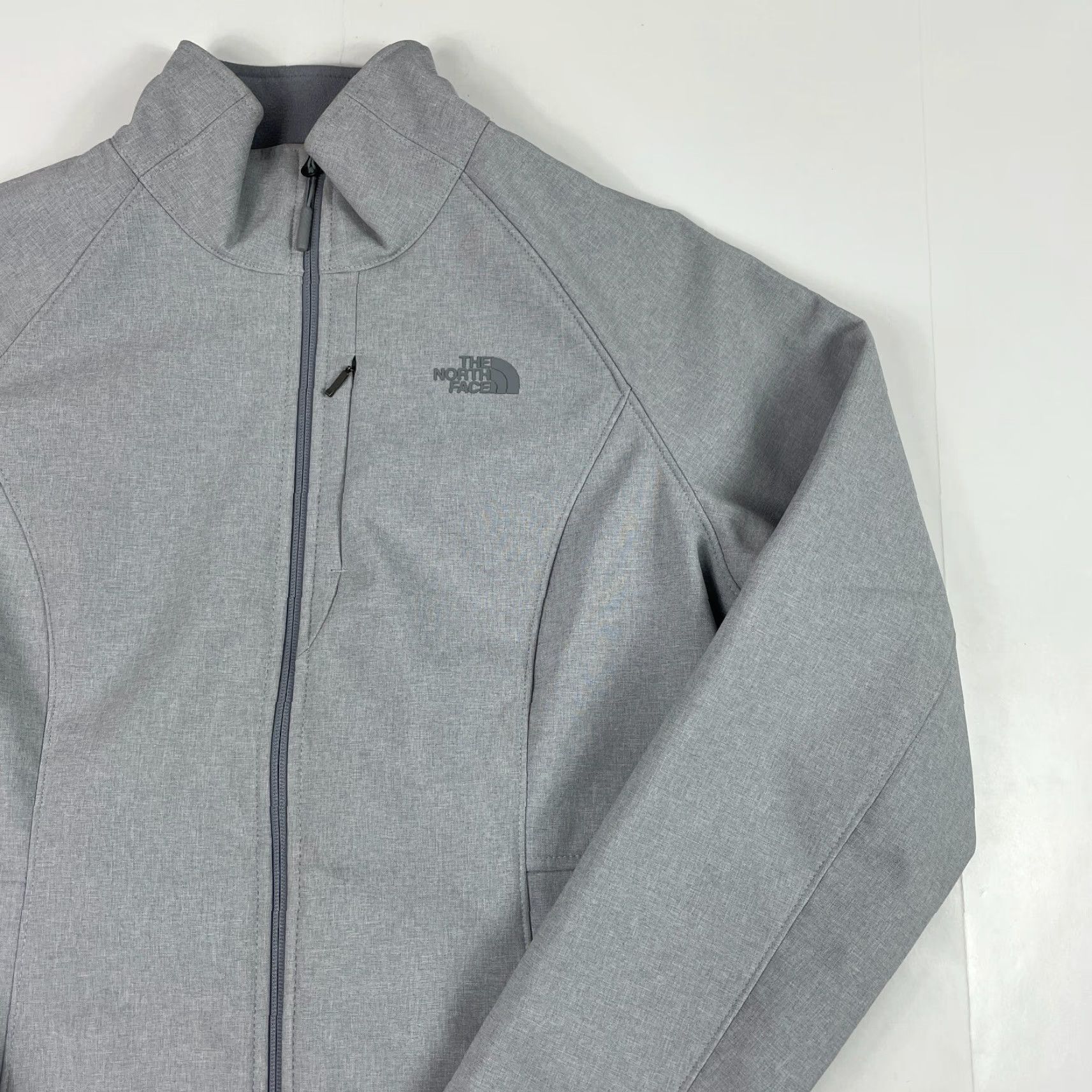The North Face The North Face Jacket Womens Large Gray Apex Barrier Windwall Lined Hiking Ski Size L / US 10 / IT 46 - 3 Thumbnail