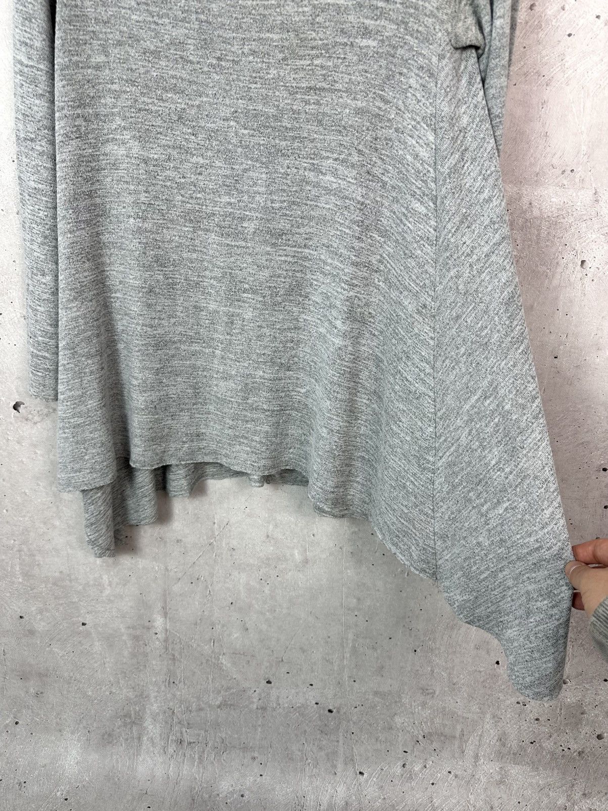 Helmut Lang Helmut Lang Grey Crew Neck Flared Women’s Jumper Size L / US 10 / IT 46 - 7 Thumbnail