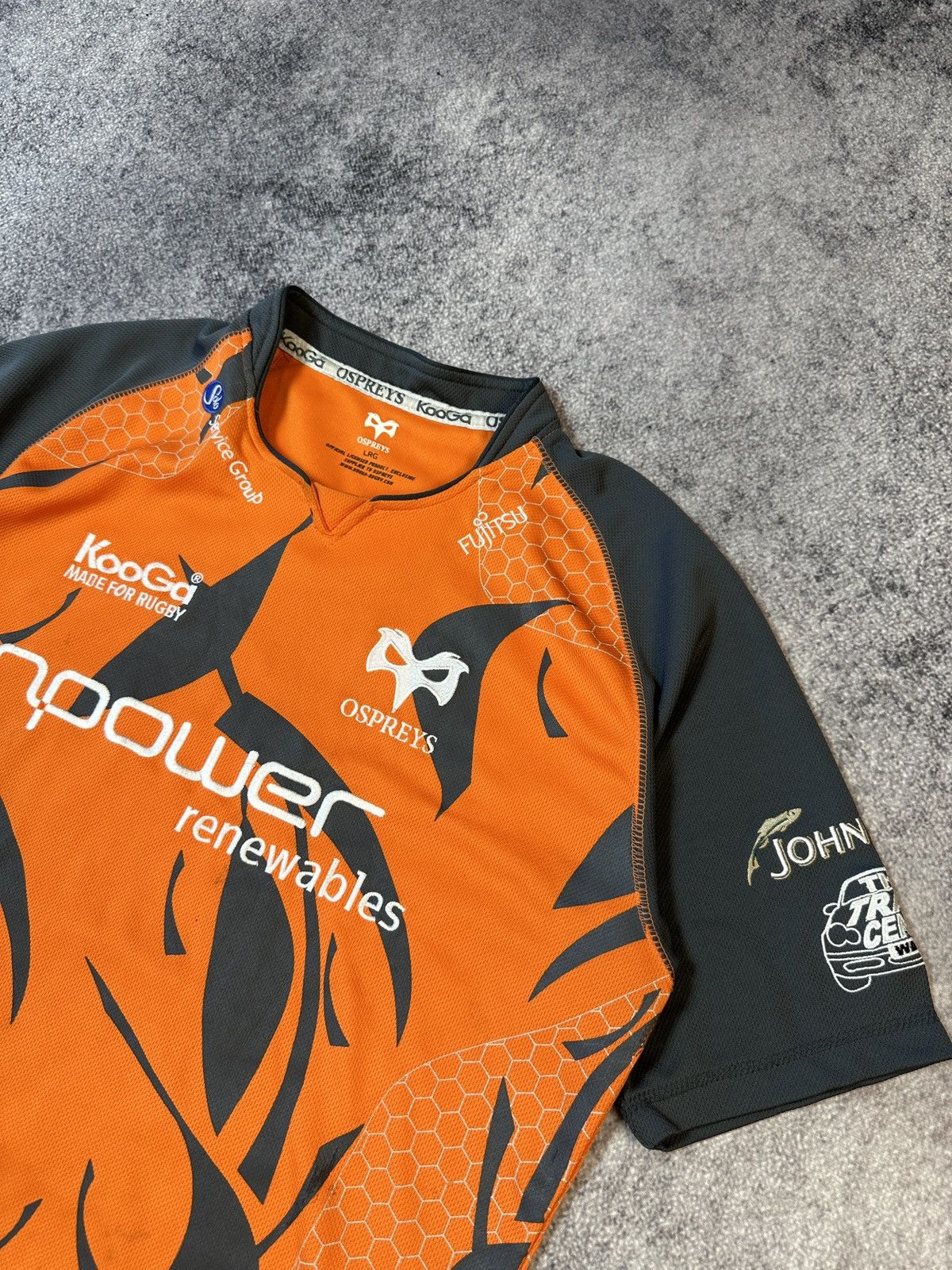 Vintage Vintage KooGa Ospreys 12 Davies Rugby Jersey Rare L Casual Size US L / EU 52-54 / 3 - 6 Thumbnail