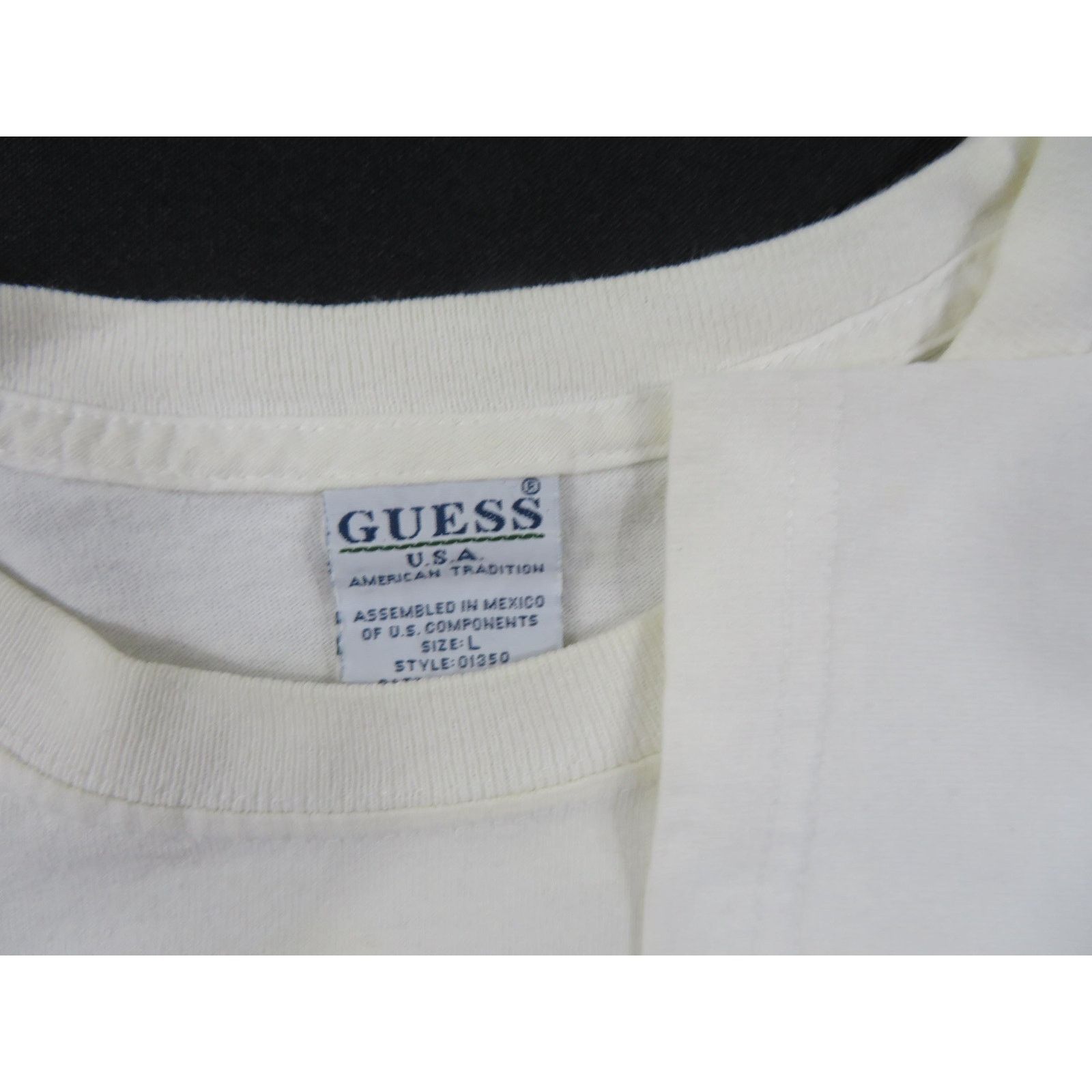 Guess Guess USA 81 White T-Shirt Sz L 1990s Size US L / EU 52-54 / 3 - 4 Thumbnail