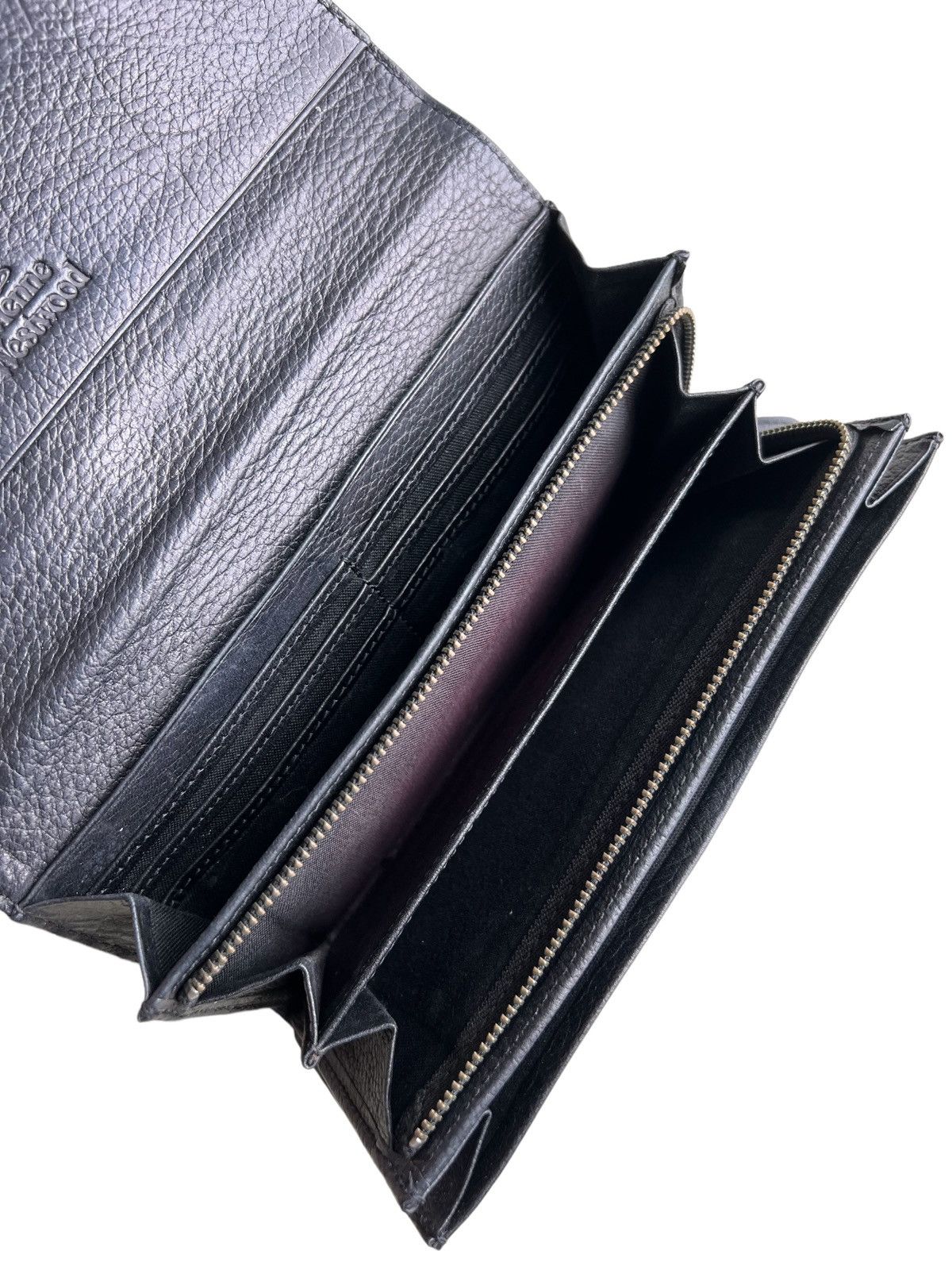 Vivienne Westwood Vivienne Westwood London ™️ Orb Logo Leather Long Wallets Size ONE SIZE - 5 Thumbnail