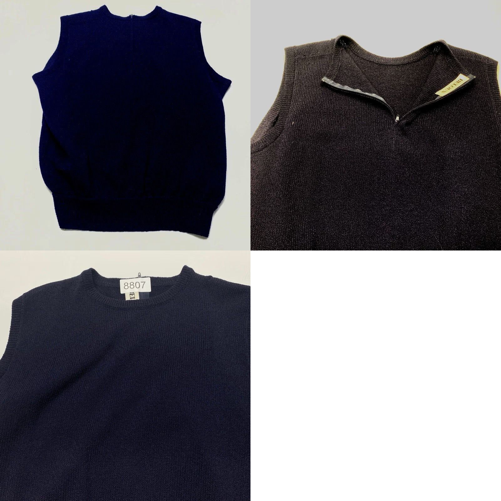 Vintage VINTAGE Beloux Sleeveless Sweater Vest Womens XL Navy Blue Pullover Tight Knit Size XL / US 12-14 / IT 48-50 - 8 Thumbnail