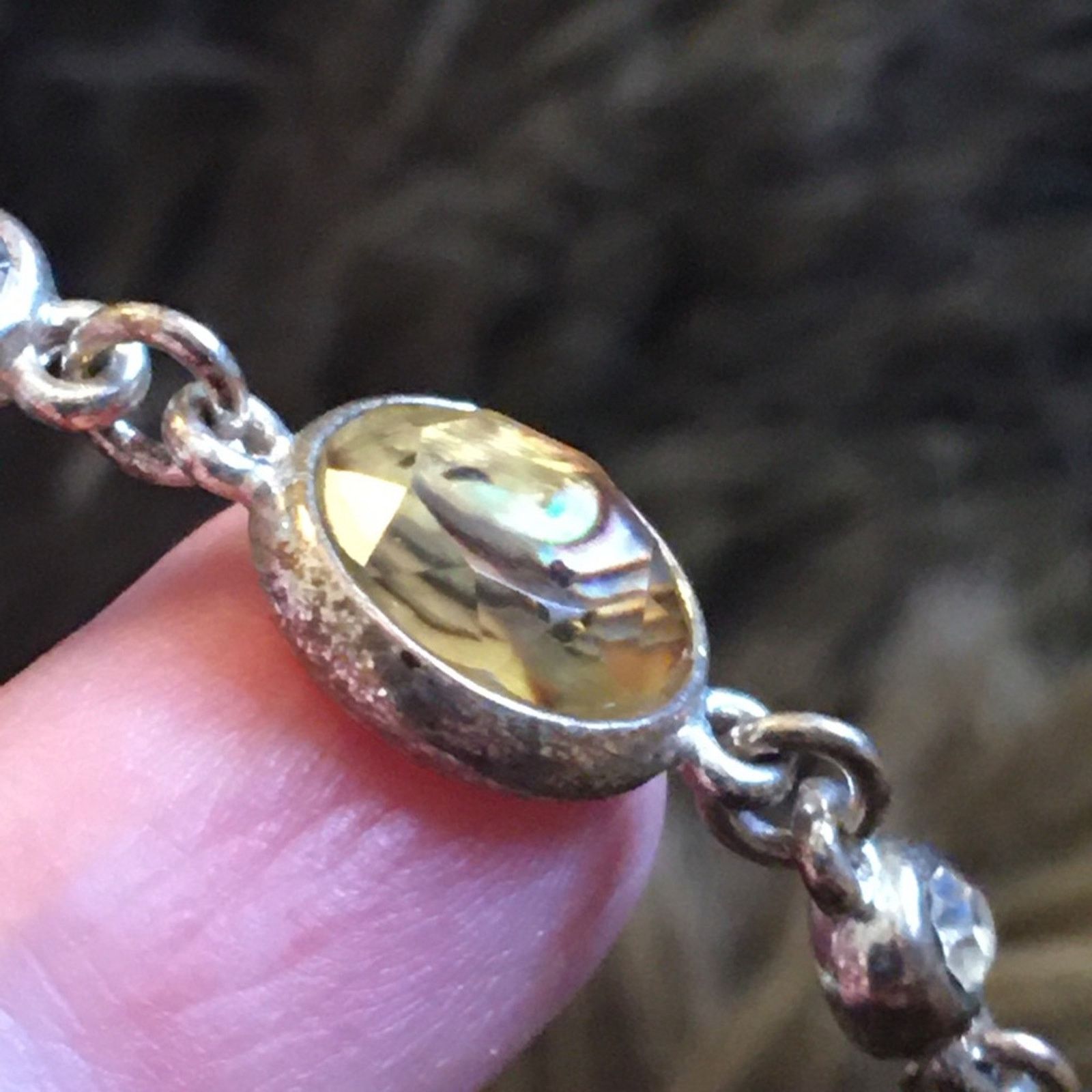 Vintage Vintage faux abalone faceted dome link bracelet Size ONE SIZE - 6 Thumbnail