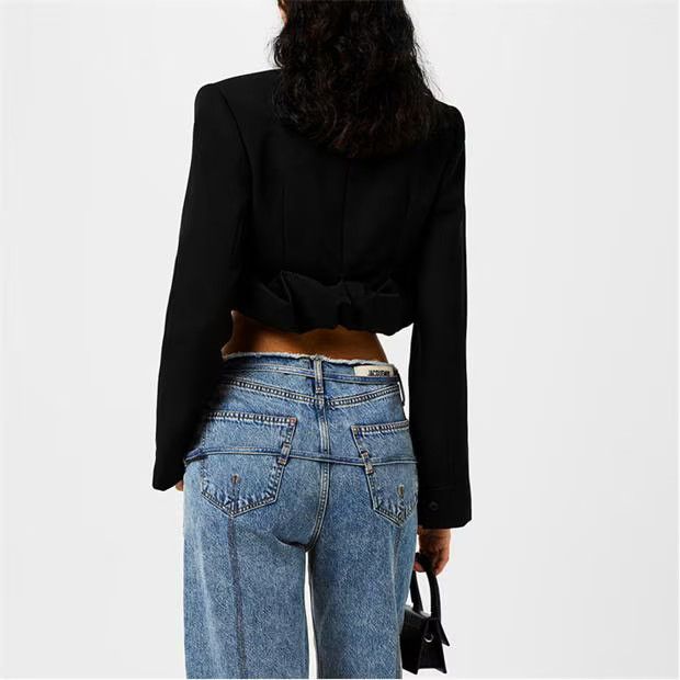Jacquemus o1g2r1mq1024 Blazer in Black Size S / US 4 / IT 40 - 5 Thumbnail