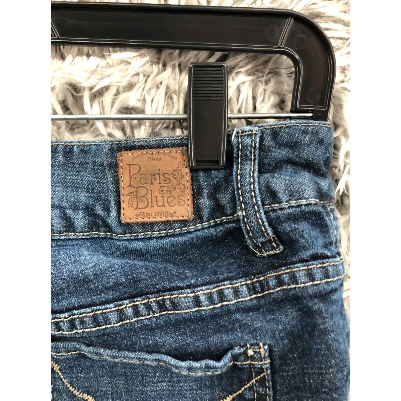 Vintage Paris Blues Jeans Low Rise Straight Womens Size Small Medium Wash Blue Size 28" / US 6 / IT 42 - 7 Thumbnail