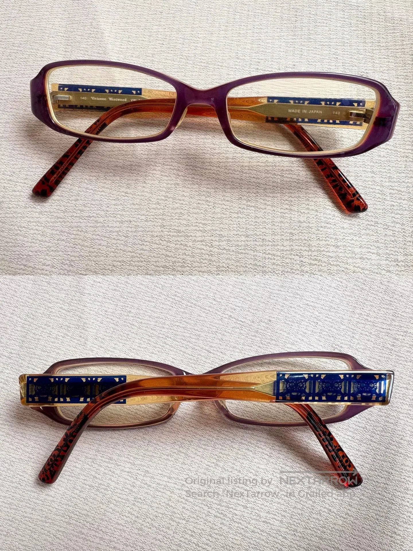 Vivienne Westwood Vivienne Westwood Vintage Skull Square Glasses. Size ONE SIZE - 2 Thumbnail