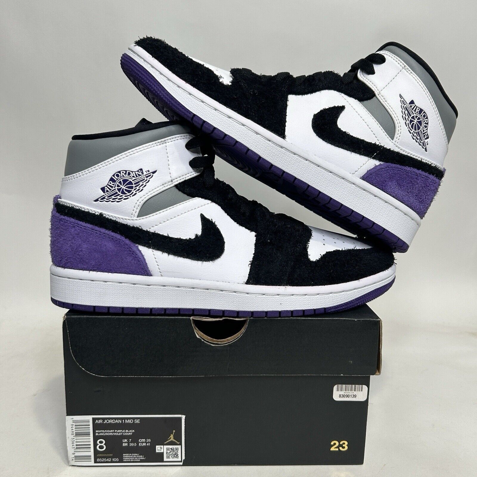 Nike Nike Air Jordan 1 Mid SE “Varsity Court Purple” 2024 Size US 8 / EU 41 - 1 Thumbnail