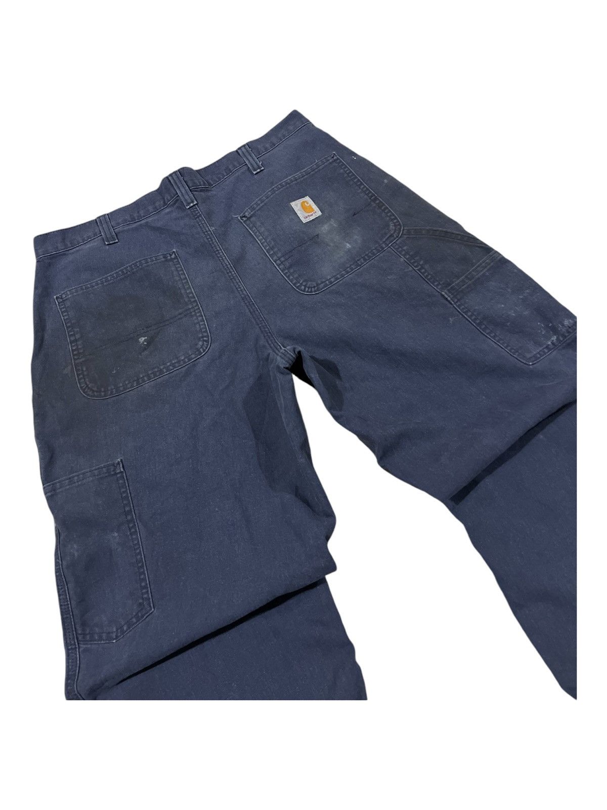 Carhartt × Vintage Y2K Carhartt Duck Canvas Painter Double Knee Distress Jeans Size US 34 / EU 50 - 3 Thumbnail