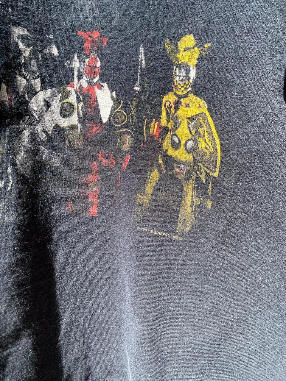 Vintage Vintage 2001 Medieval Times Black Knights Graphic Tee XL Size US XL / EU 56 / 4 - 4 Thumbnail