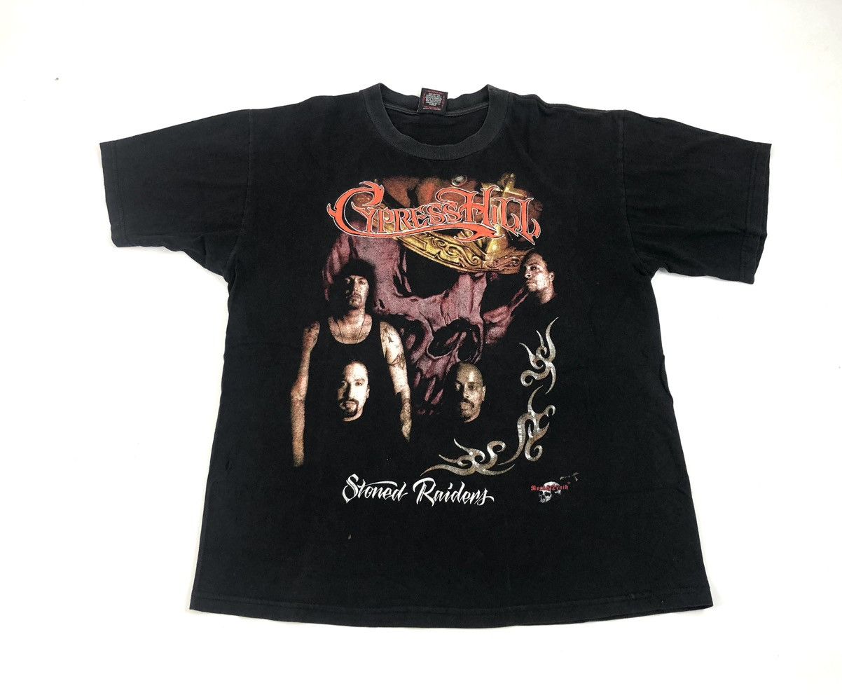 Vintage cypress Hill stoned riders doble print XL RAP TEE