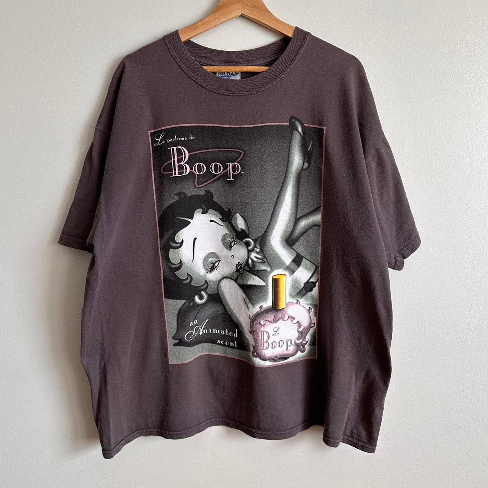 Image of Cartoon Network x Nickelodeon Vintage Betty Boop Shirt in Grey, Men's (Size XL)