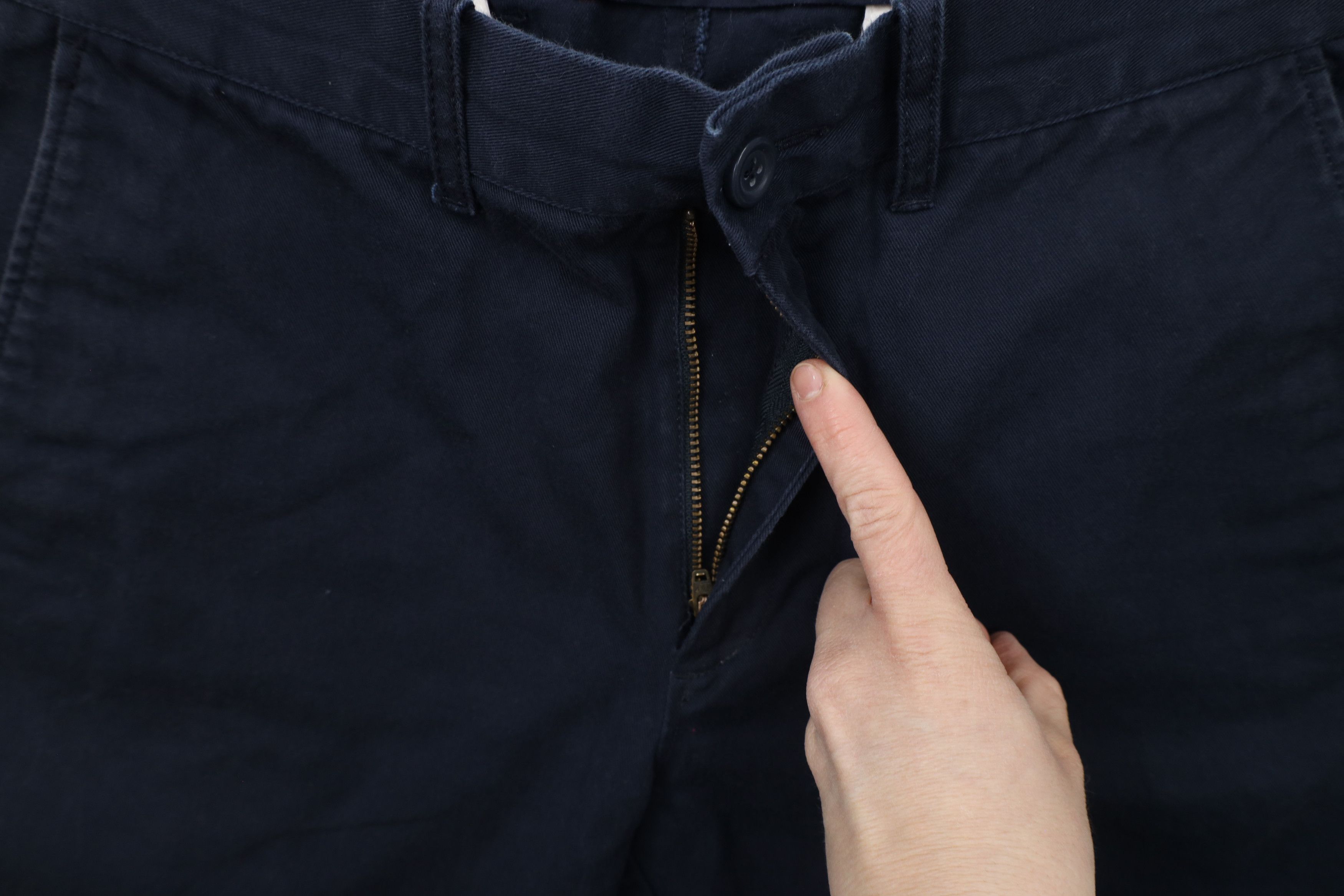 J.Crew × Vintage J Crew The Sutton Straight Leg Cotton Chino Pants Navy Blue Size US 32 / EU 48 - 5 Thumbnail