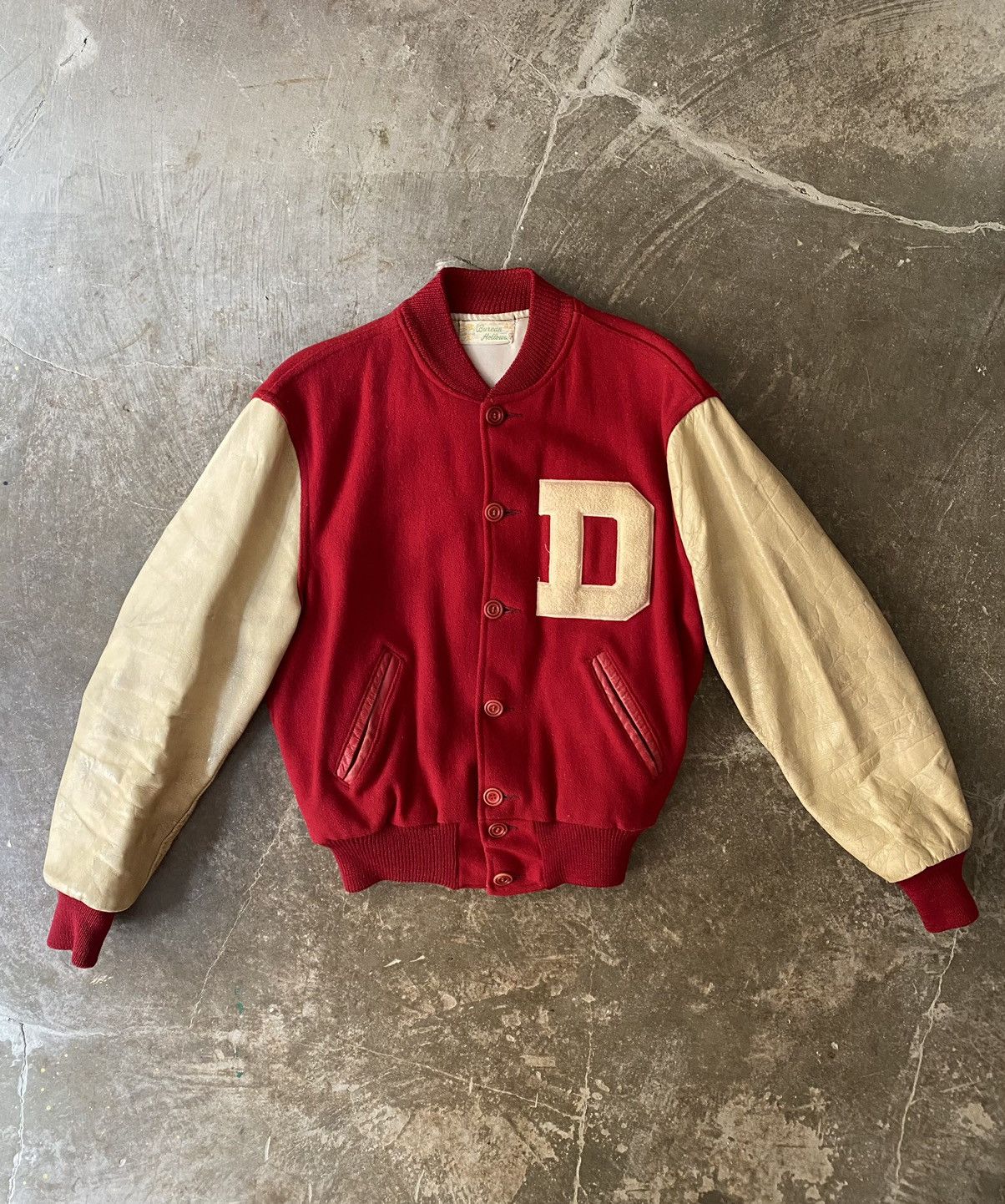 Vintage Vintage 50s Burean Holloway Varsity Jacket Kapital CPFM Size US XL / EU 56 / 4 - 1 Thumbnail