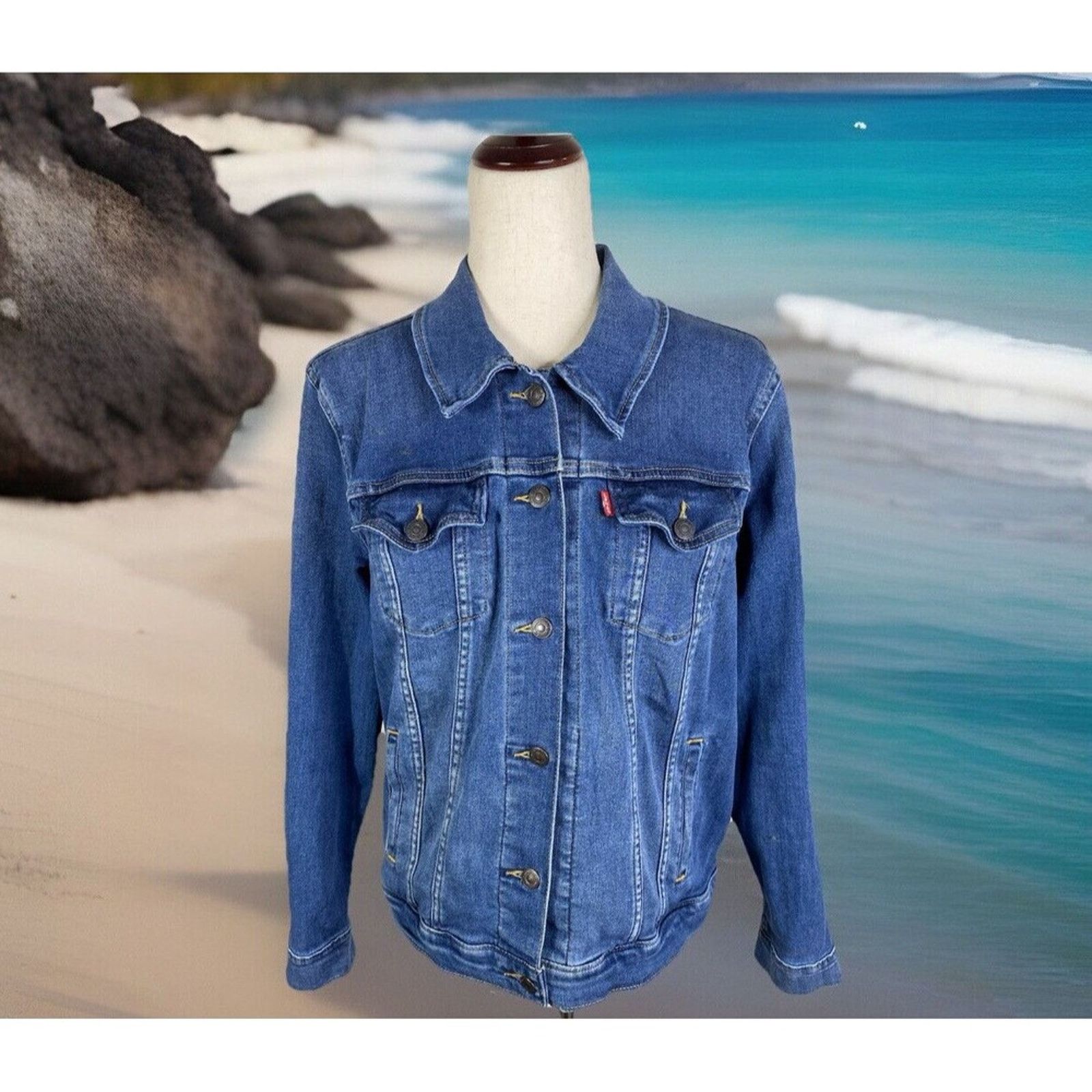 Levi's Levi's Original RED LABEL Trucker Jacket Women's XL Denim Size XL / US 12-14 / IT 48-50 - 1 Thumbnail