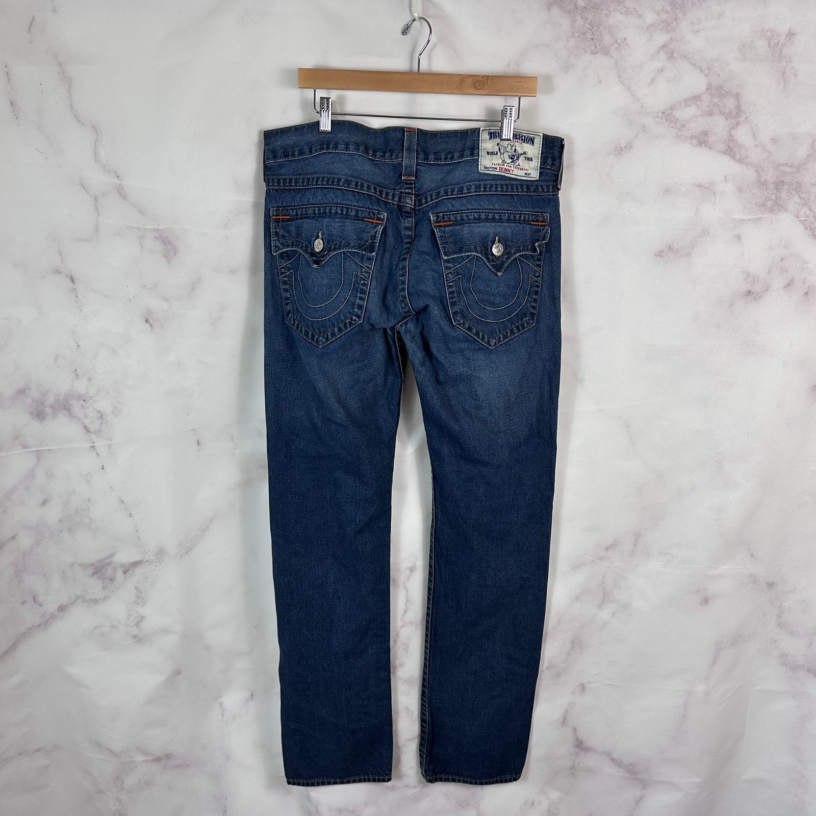 True Religion Skinny Blue Denim Jeans Size US 36 / EU 52 - 6 Thumbnail