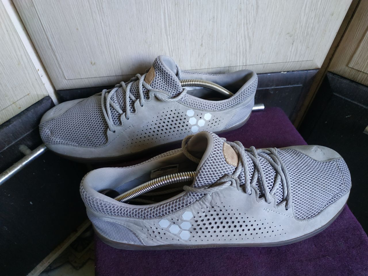 Vivobarefoot Vivobarefoot Primus Trio Grey Leather Mesh Shoes EU 45 US 12 Size US 12 / EU 45 - 22 Thumbnail