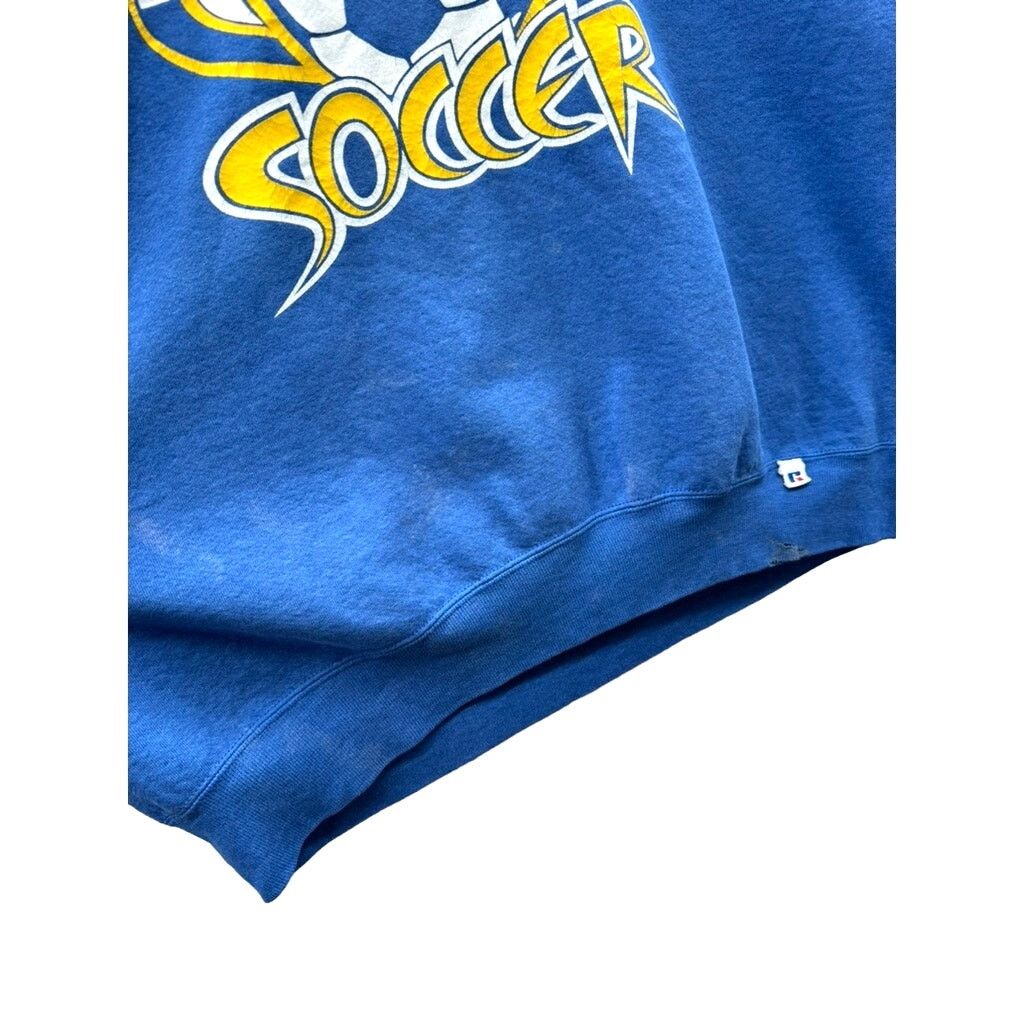 Russell Athletic × Vintage 1990's Russell Athletic Valley Youth Soccer Distressed Crew Size US XXL / EU 58 / 5 - 5 Thumbnail