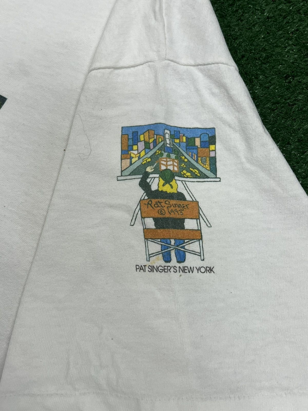 Hanes Vintage 90s Paul Singer Tavern On The Green New York Tee Size US XXL / EU 58 / 5 - 9 Thumbnail