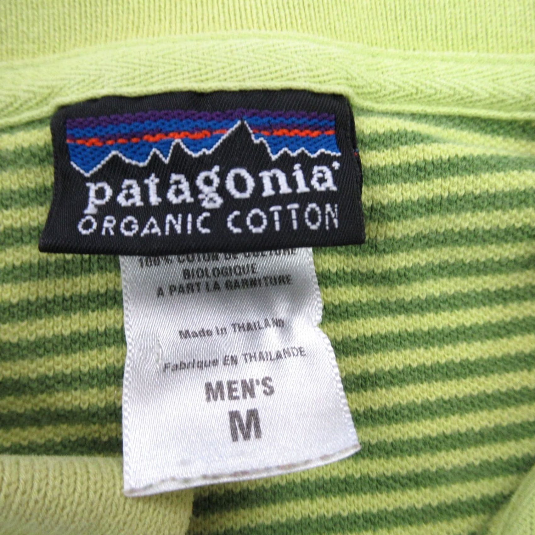 Patagonia Patagonia Shirt Mens Medium Green Stripes Short Sleeve Organic Cotton Golf Size US M / EU 48-50 / 2 - 3 Thumbnail