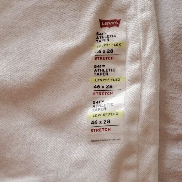 Levi's Levi's 541 Flex Athletic Taper Stretch White Sz. 46x28 Jeans Size US 44 / EU 60 - 3 Thumbnail