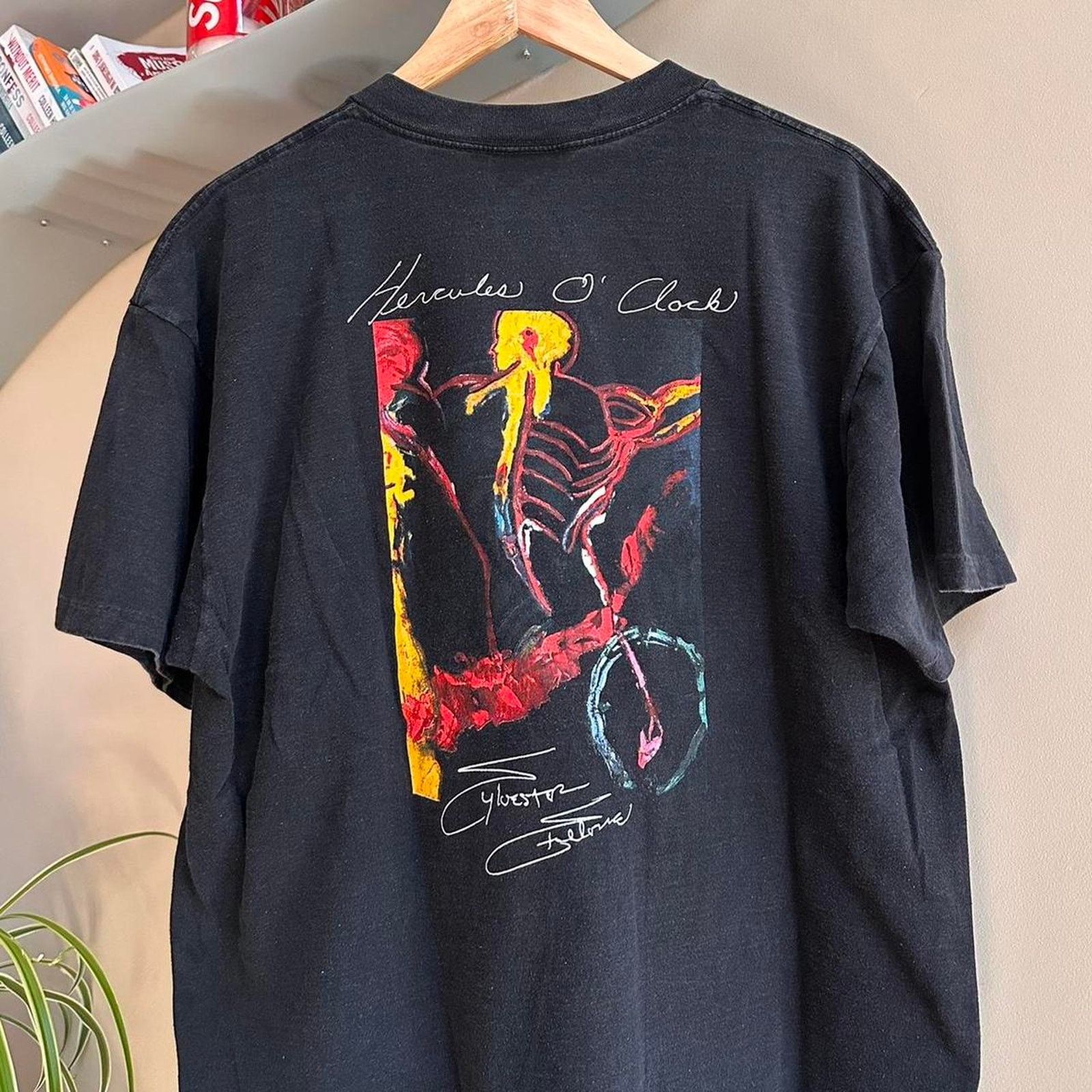 Planet Hollywood × Vintage Vintage Planet Hollywood Sylvester Stallone T- Shirt Size US XL / EU 56 / 4 - 2 Thumbnail