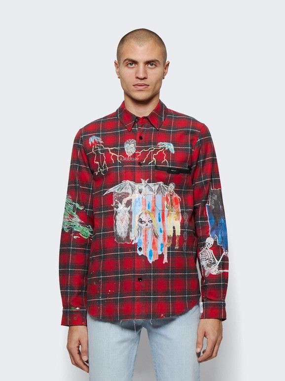 Amiri o1w1db10125 Blood Shirt in Multicolor Size US XL / EU 56 / 4 - 3 Thumbnail