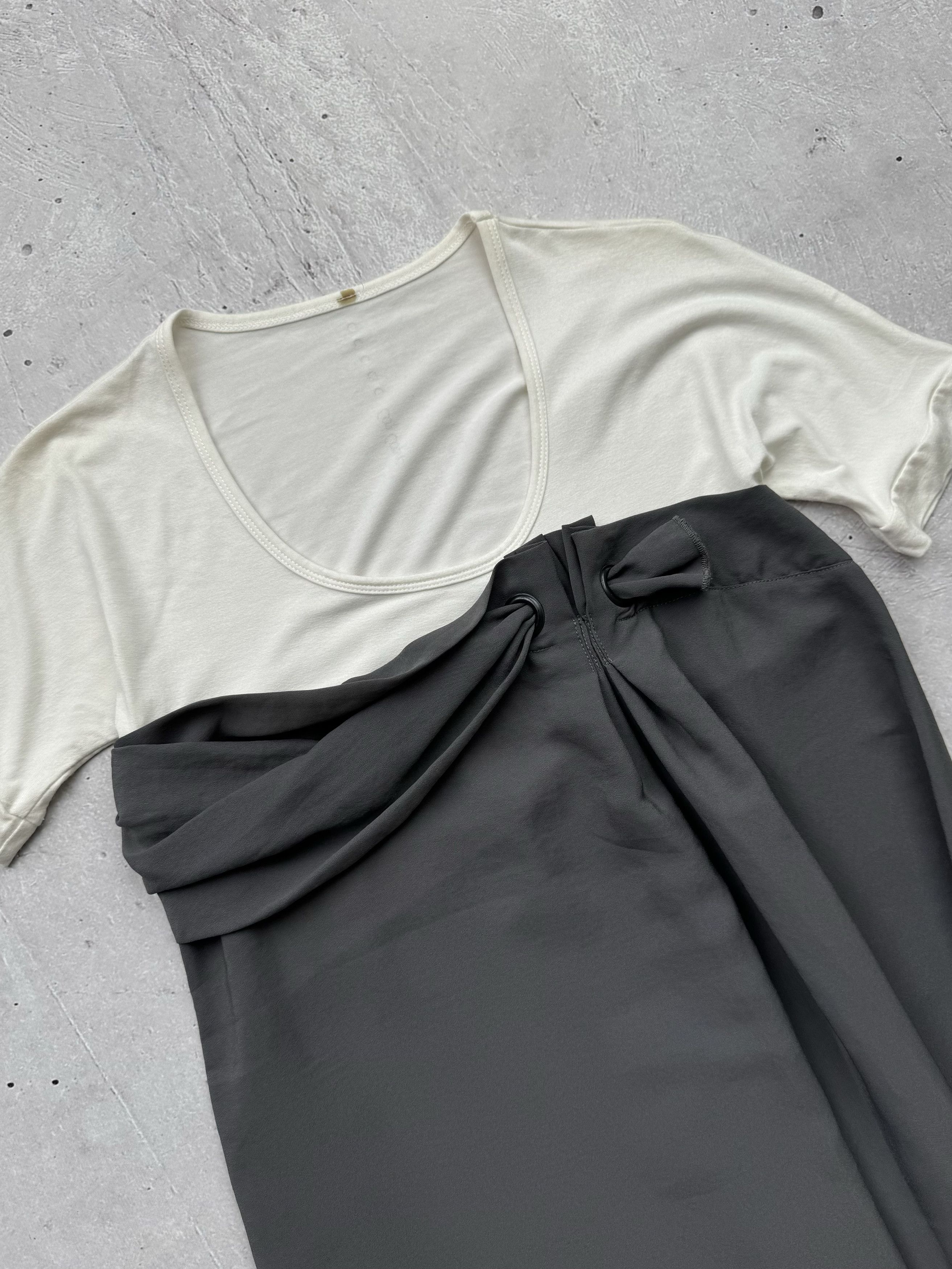 Cop Copine × Vintage Cop Copine Vintage Asymmetric Mini Dress Size S / US 4 / IT 40 - 2 Thumbnail