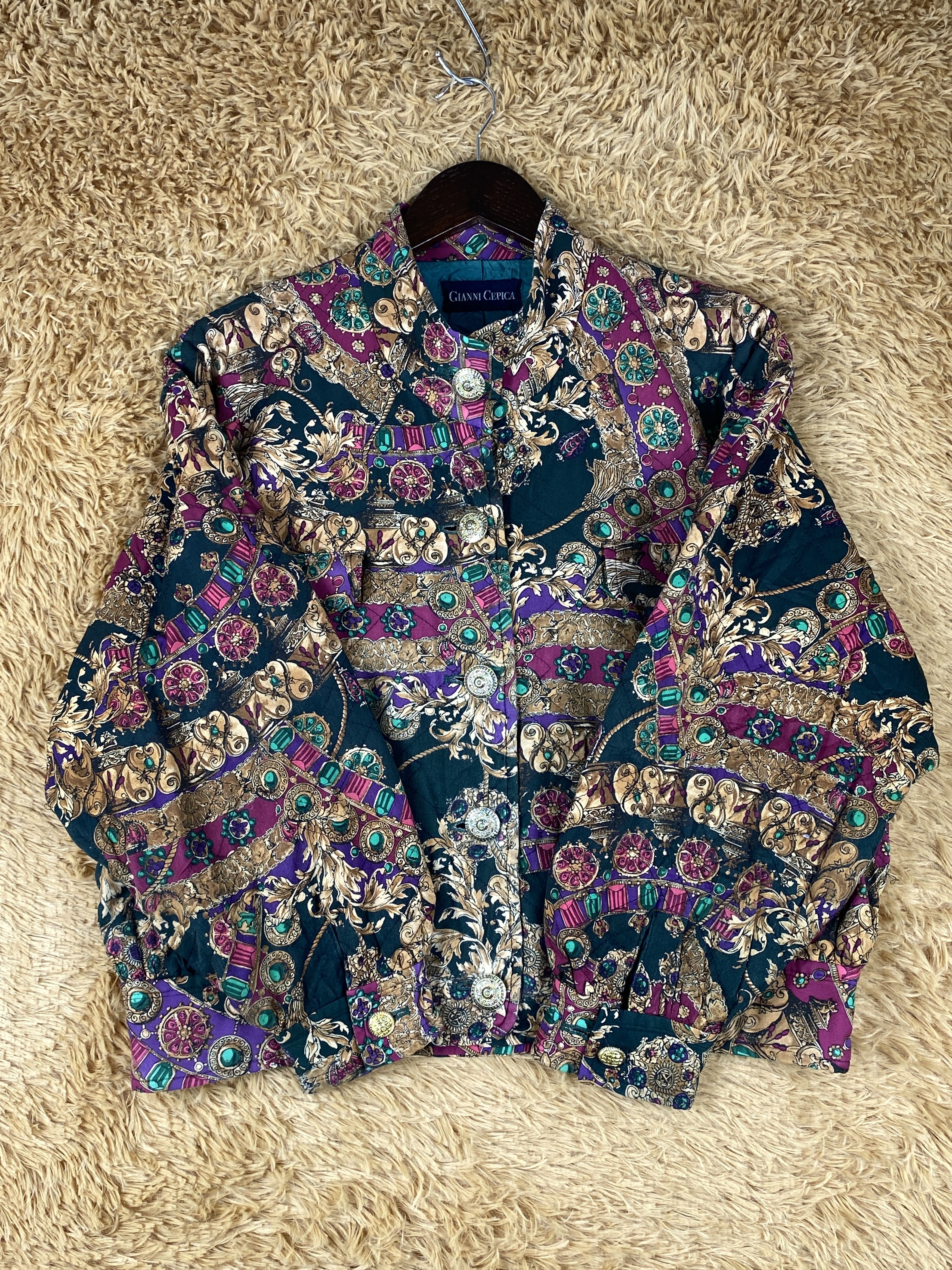 Vintage Gianni Cepica Retro Pattern Jacket J1839