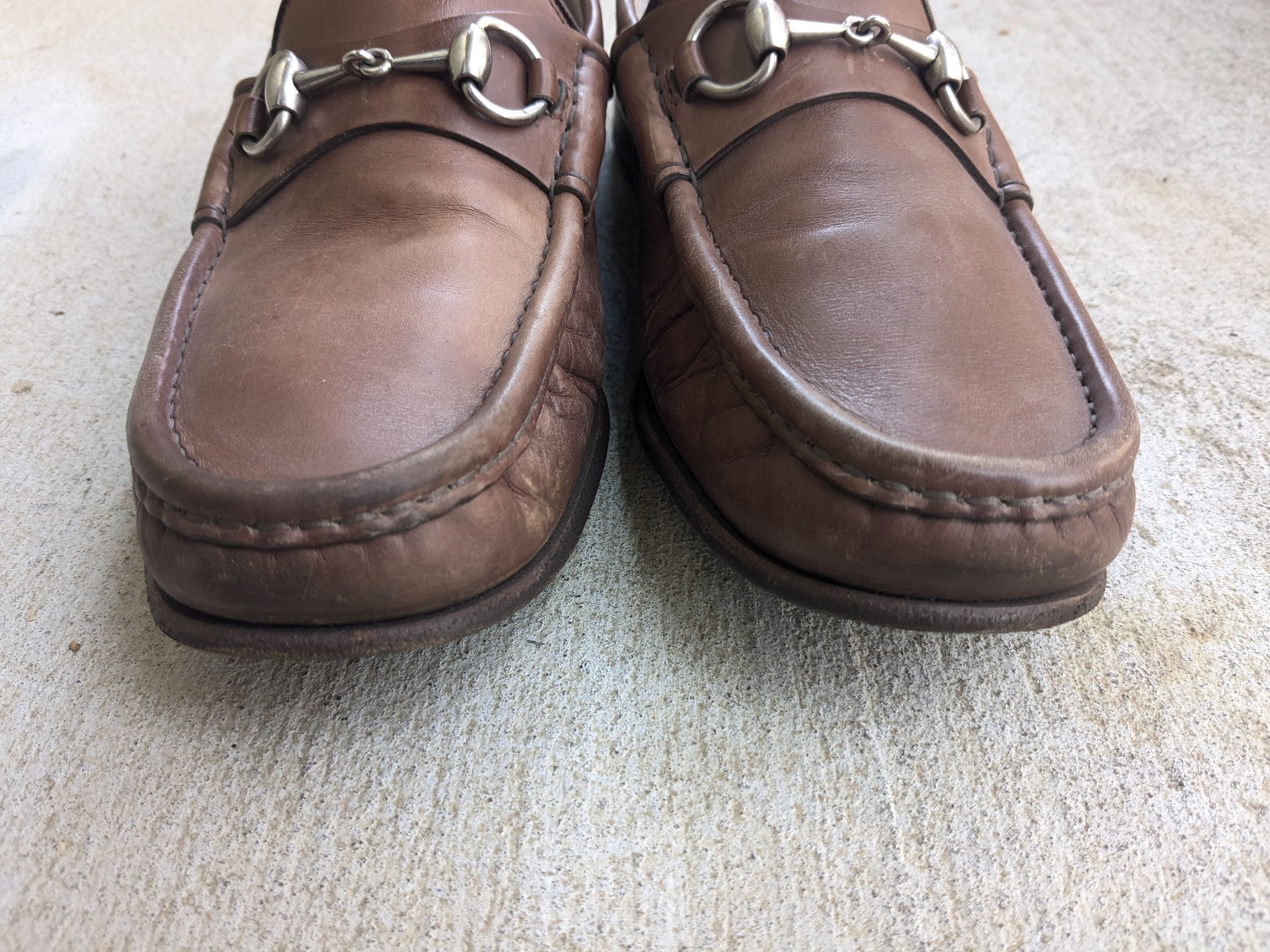 Gucci × Tom Ford Gucci Horsebit Loafers Brown 8.5 Rubber Leather Size US 8.5 / EU 41-42 - 2 Thumbnail