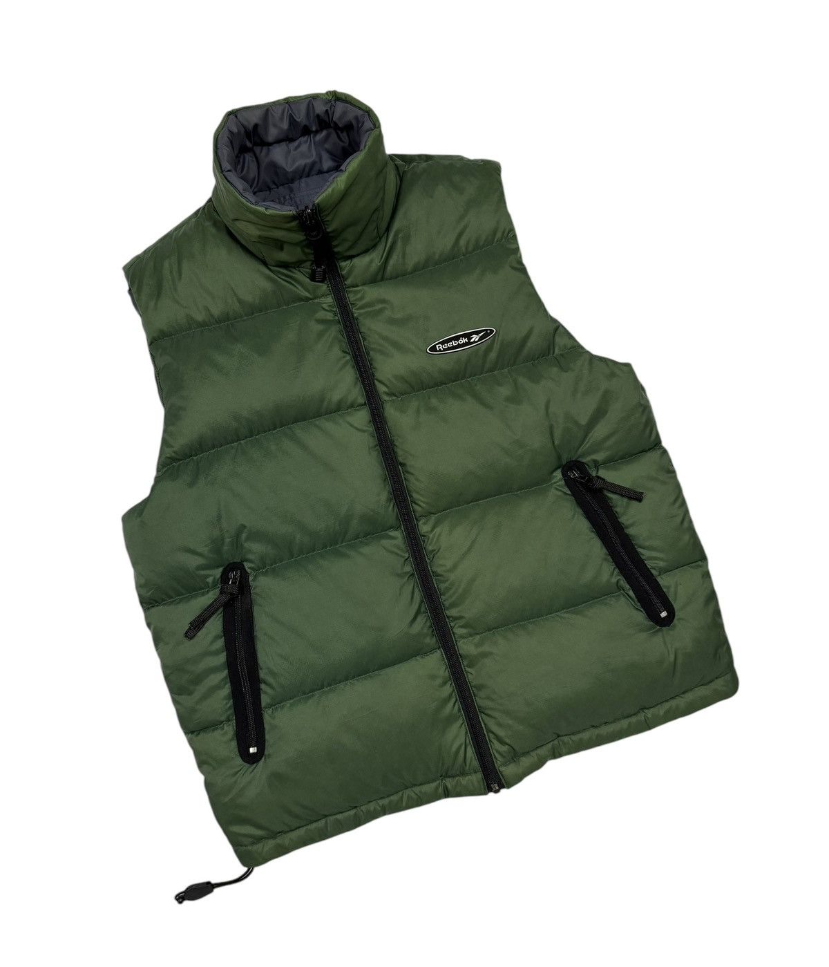 Reebok × Vintage Vtg🔥Reebok Puffer Goose Down Reversible Vest Jacket Size 40L - 7 Thumbnail